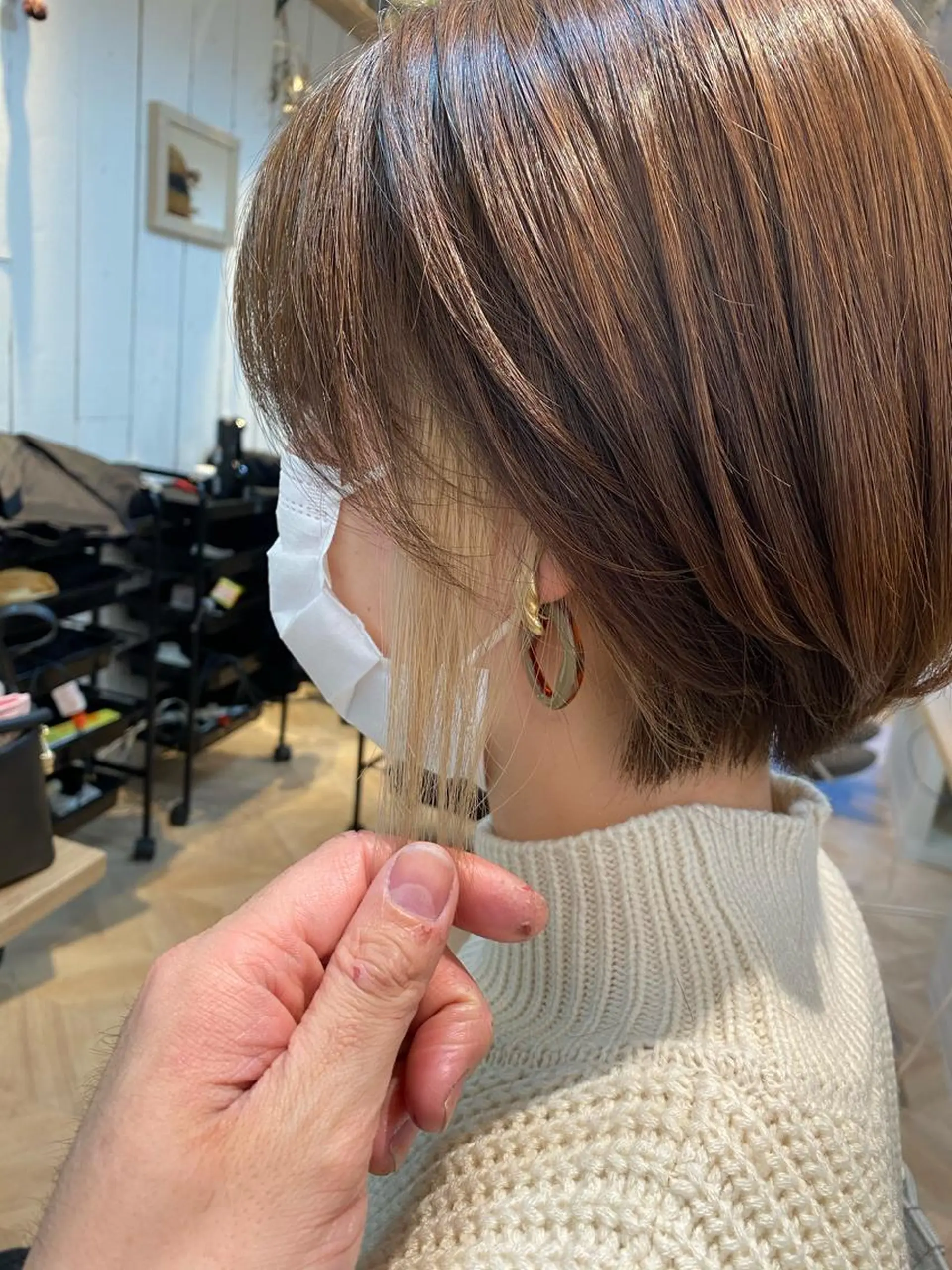 ショート ショートヘア ヘアカラー 西山 恵太郎のヘアスタイル
