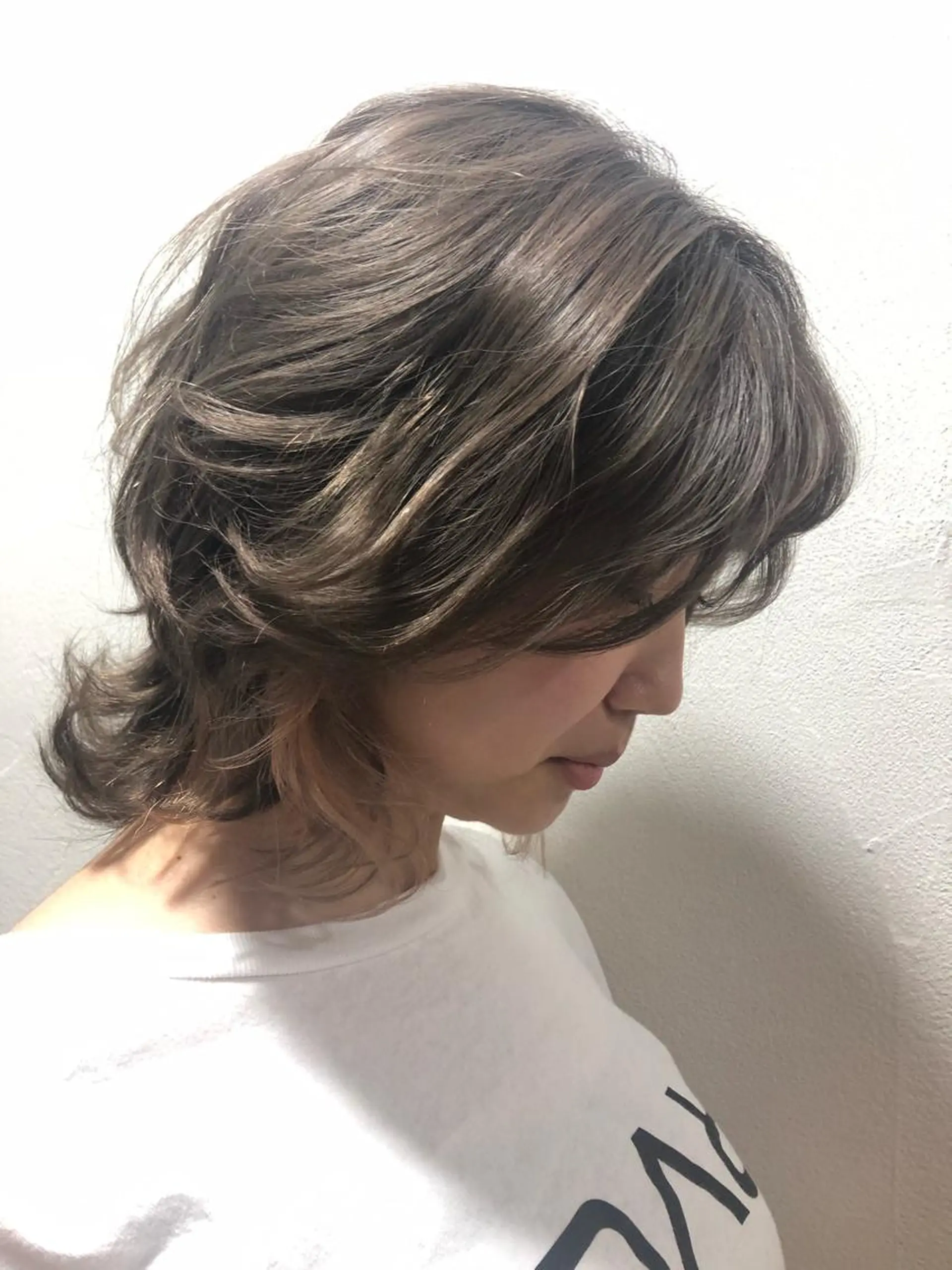 ミディアム カラー パーマ 🦋透明感 艶カラー Rie🦋のヘアスタイル