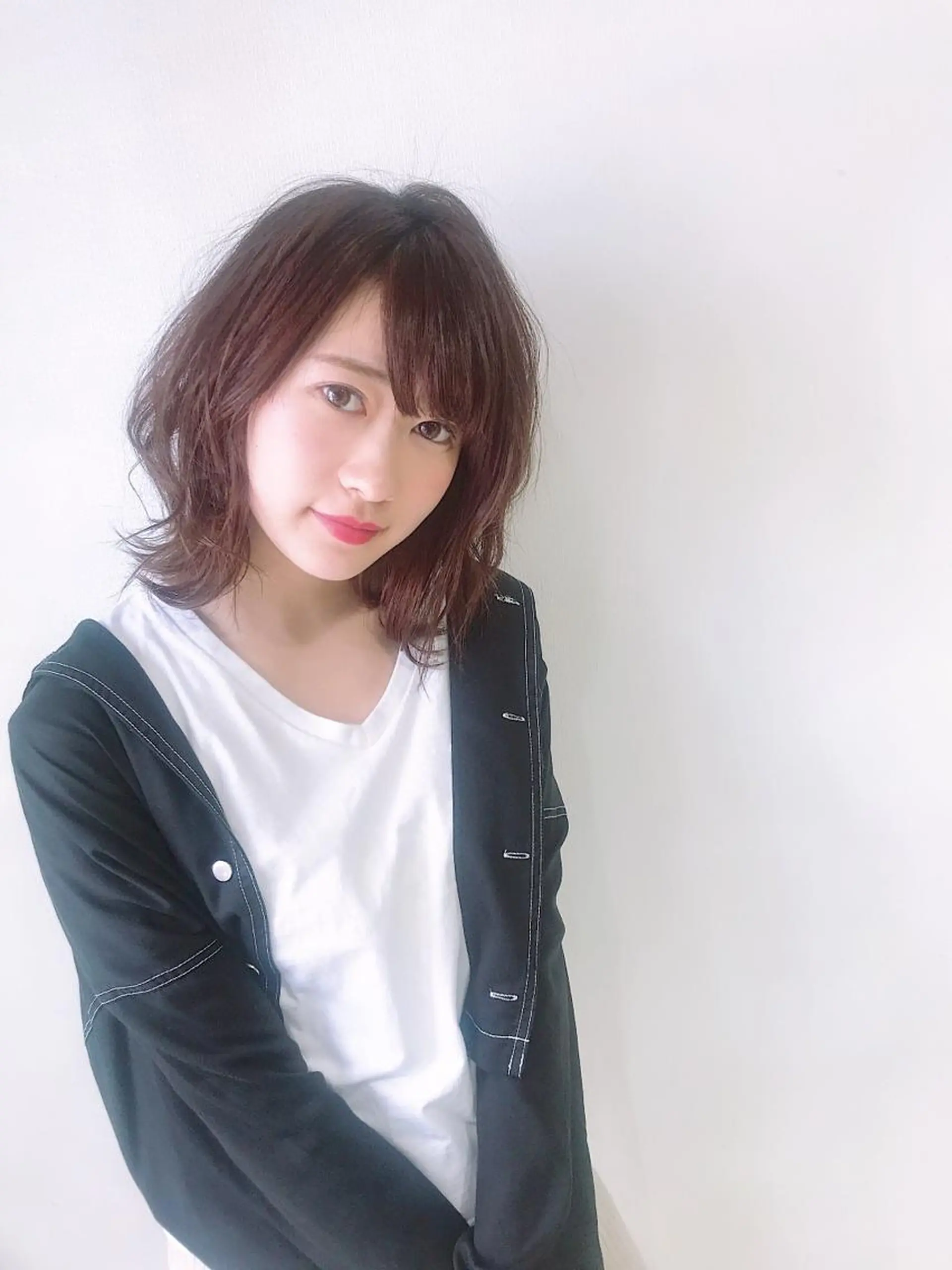 ミディアム パーマ 年間1500人担当 代表 南一路のヘアスタイル