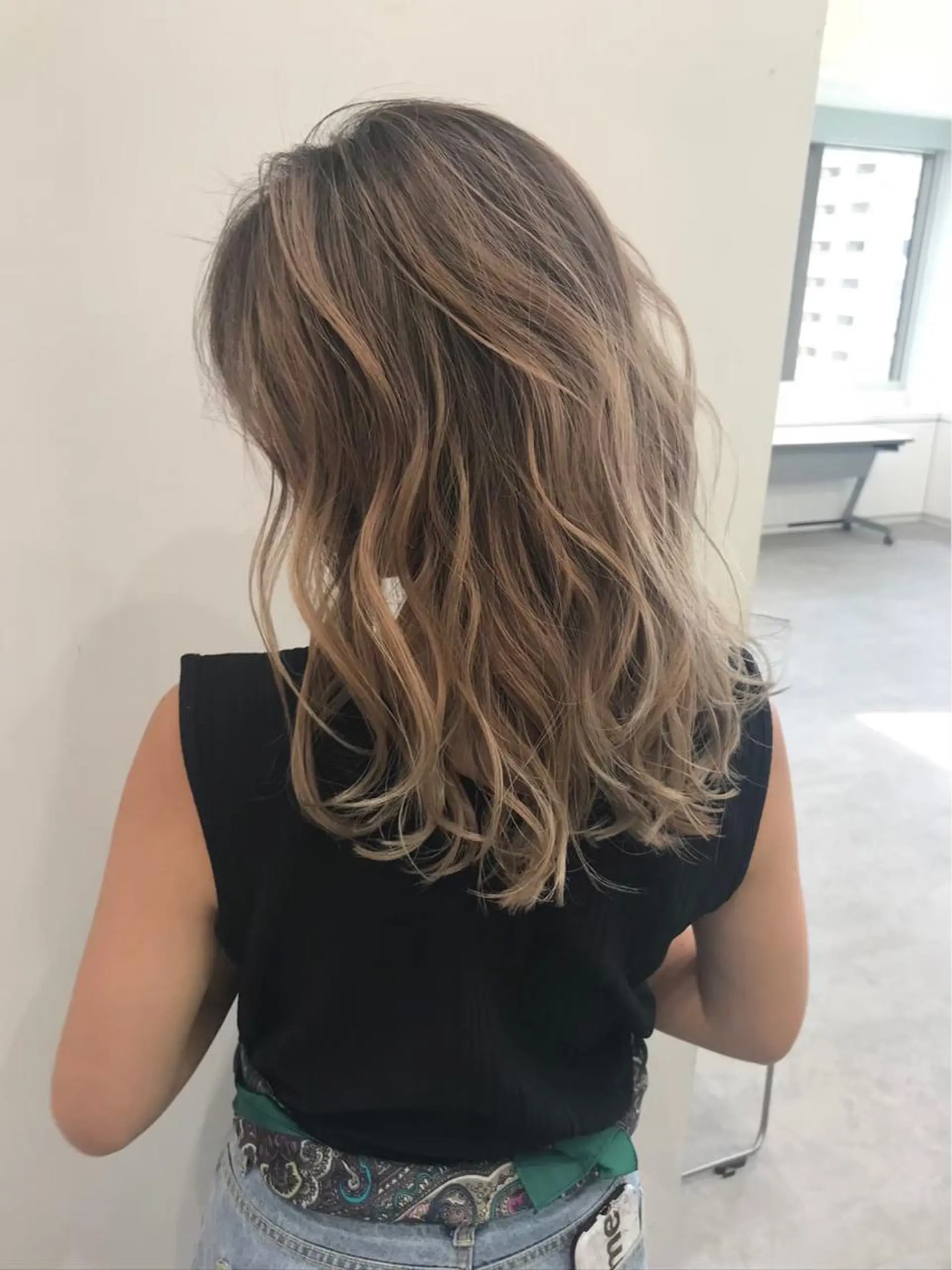 セミロング メンズ、艶髪 Minato🍇のヘアスタイル