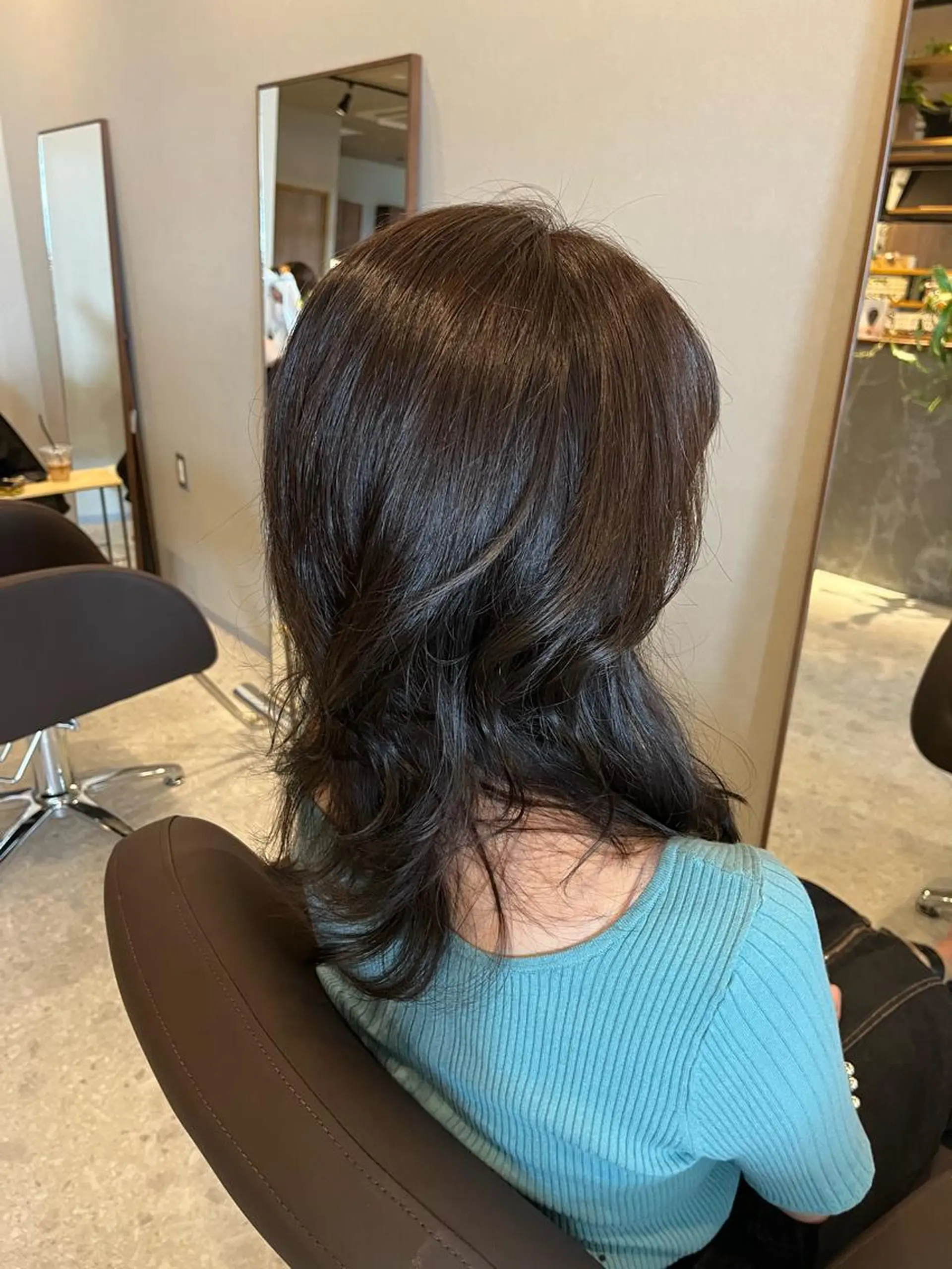 セミロング ウルフカット カット ヘアカラー アルゴ八潮所属・Argo mikiのヘアスタイル