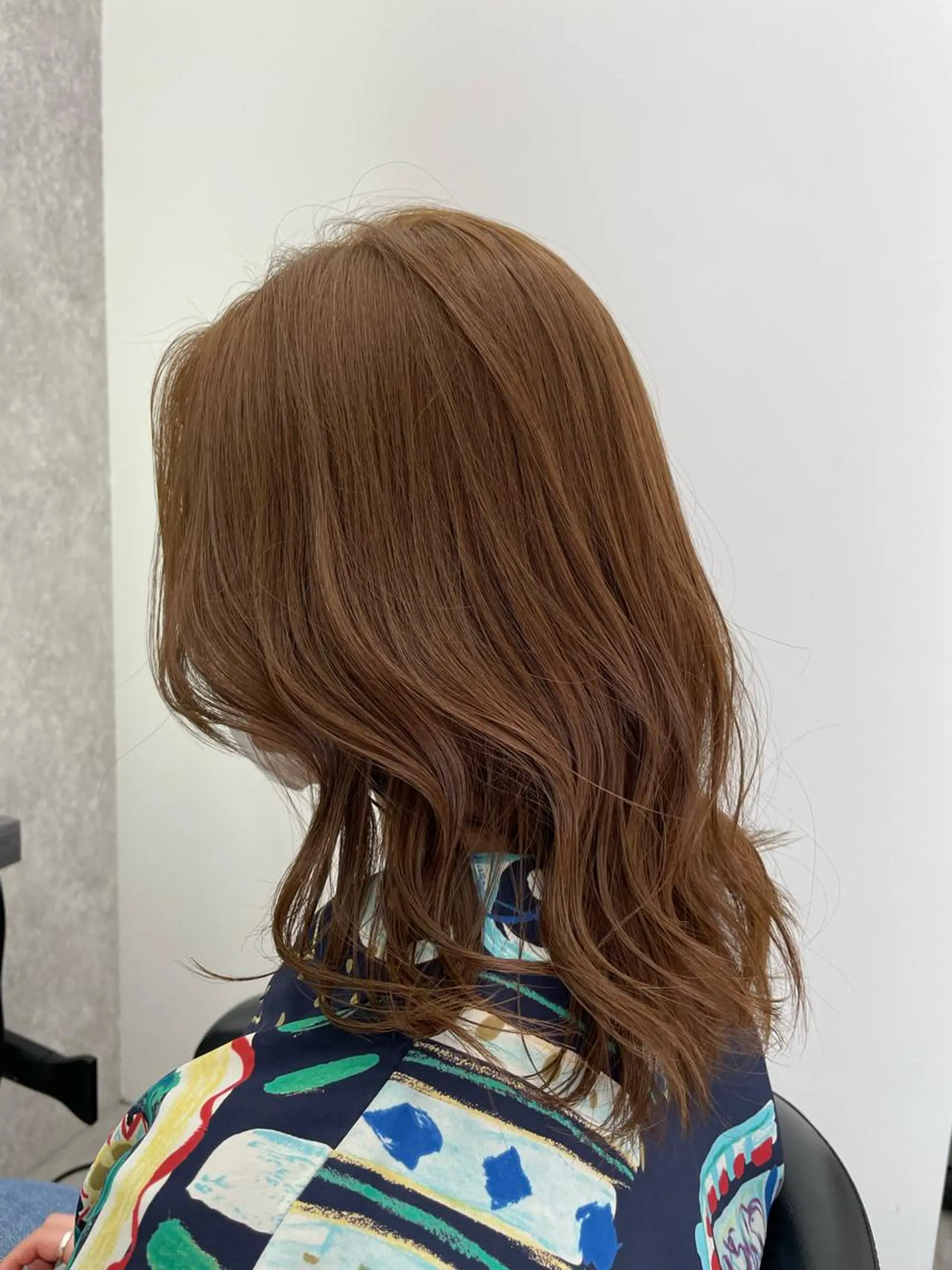 ミディアム カット ヘアカラー トリートメント 佐々木 達也のヘアスタイル