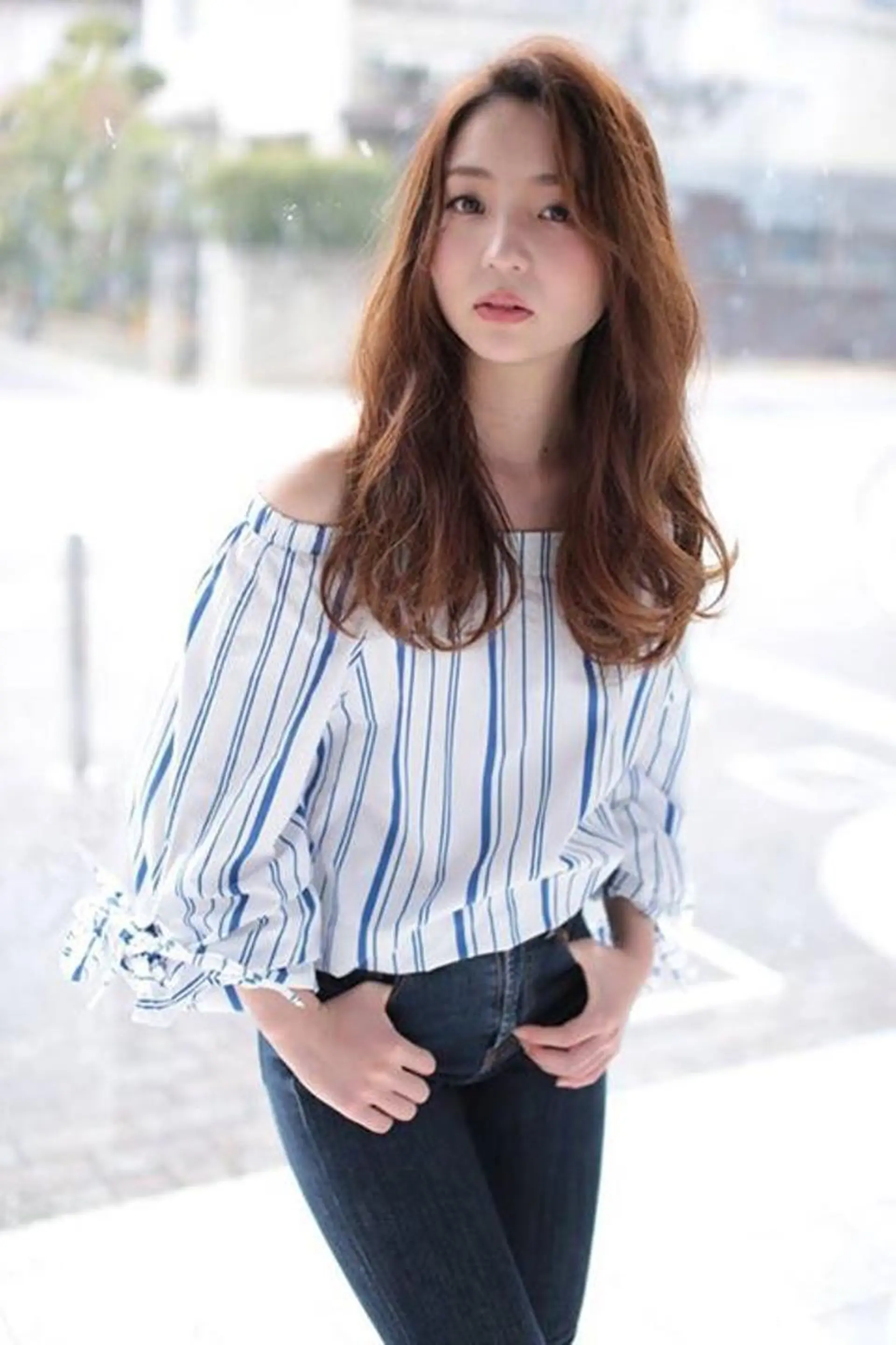 セミロング カット ヘアカラー トリートメント 青木 大輔のヘアスタイル