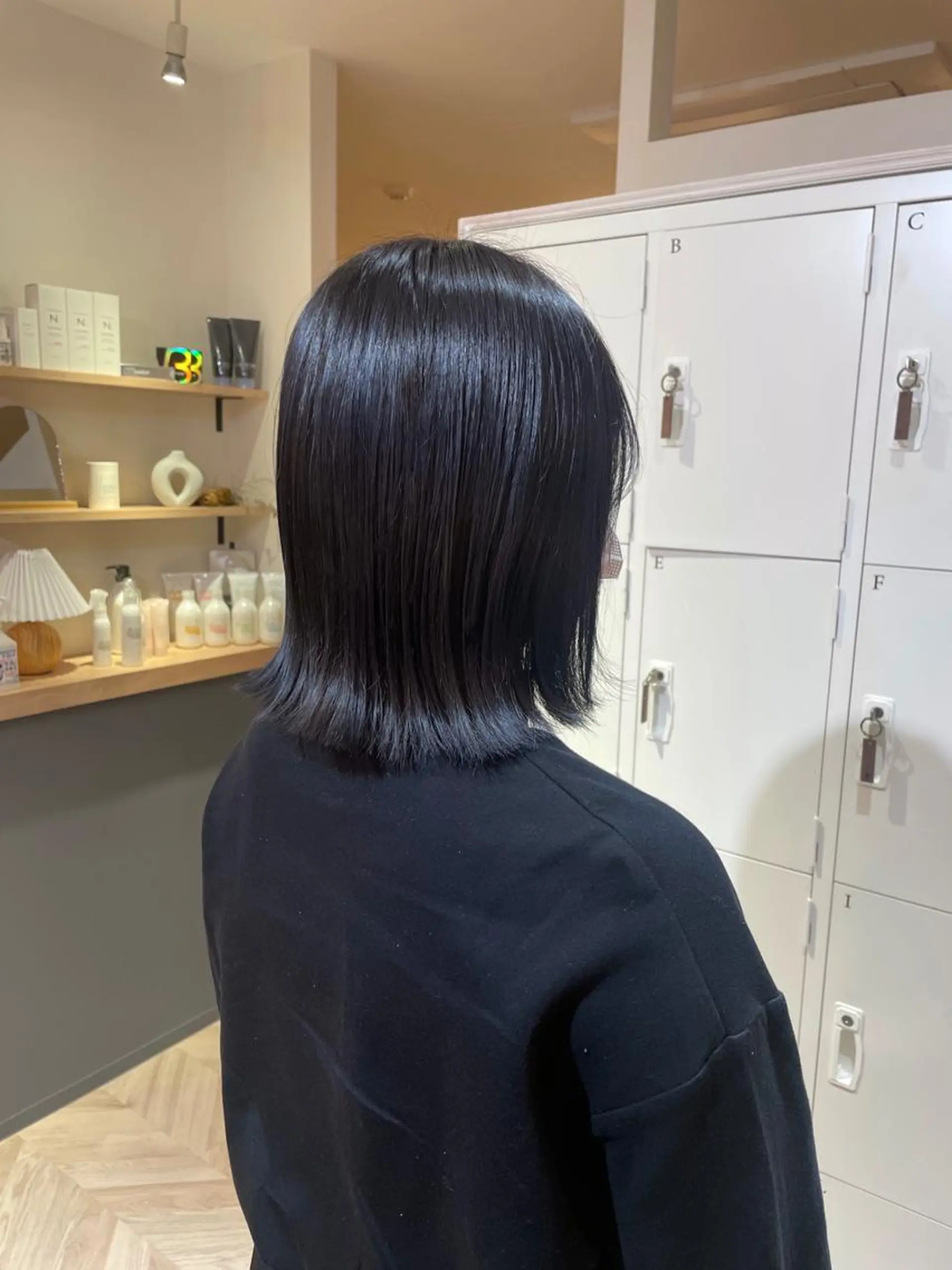 ミディアム カラー yohaku misakiのヘアスタイル