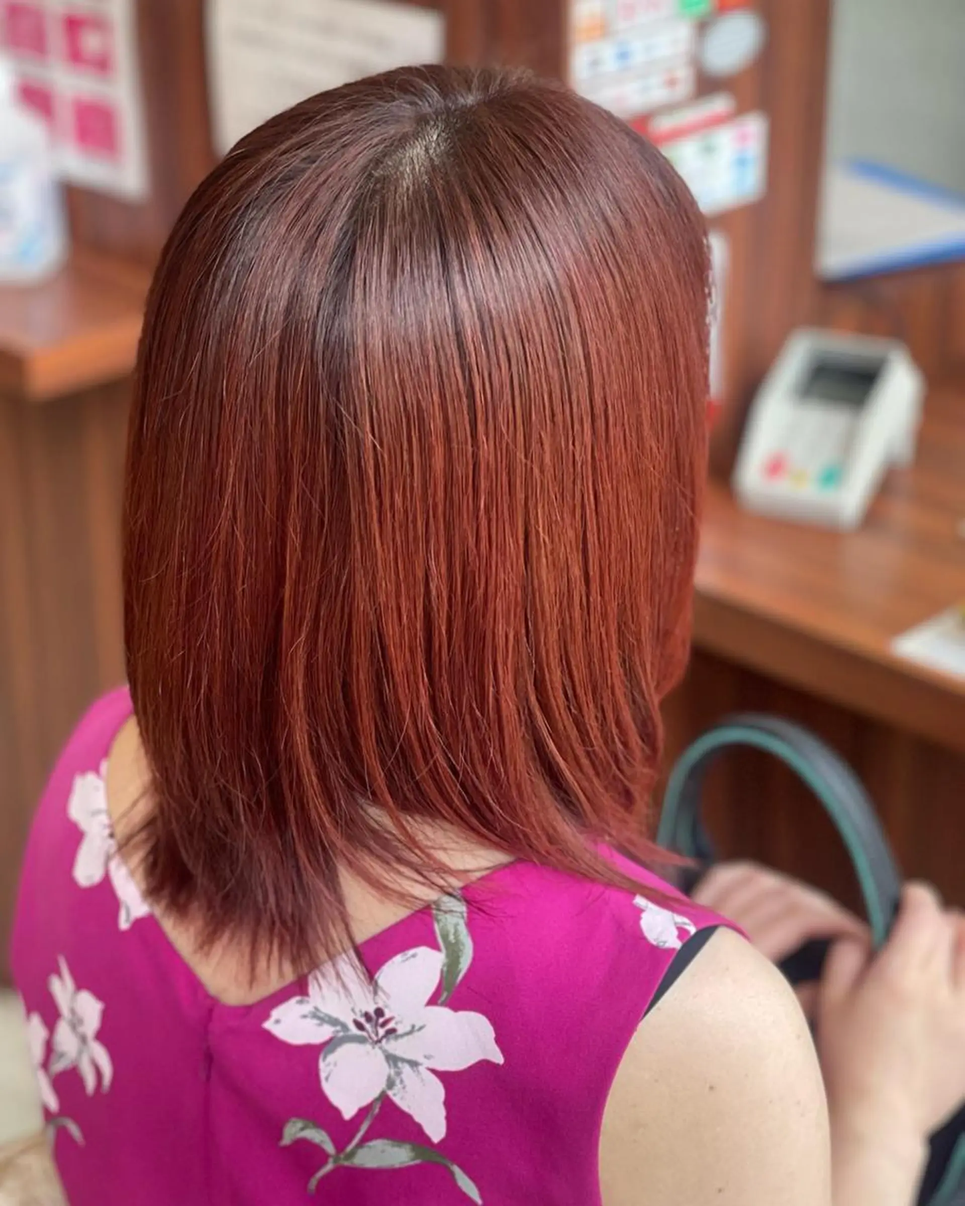 ショート カラー ダブルカラー ハイライトカラー インナーカラー レッドカラー ハイライト justbeauty CiNQのヘアスタイル