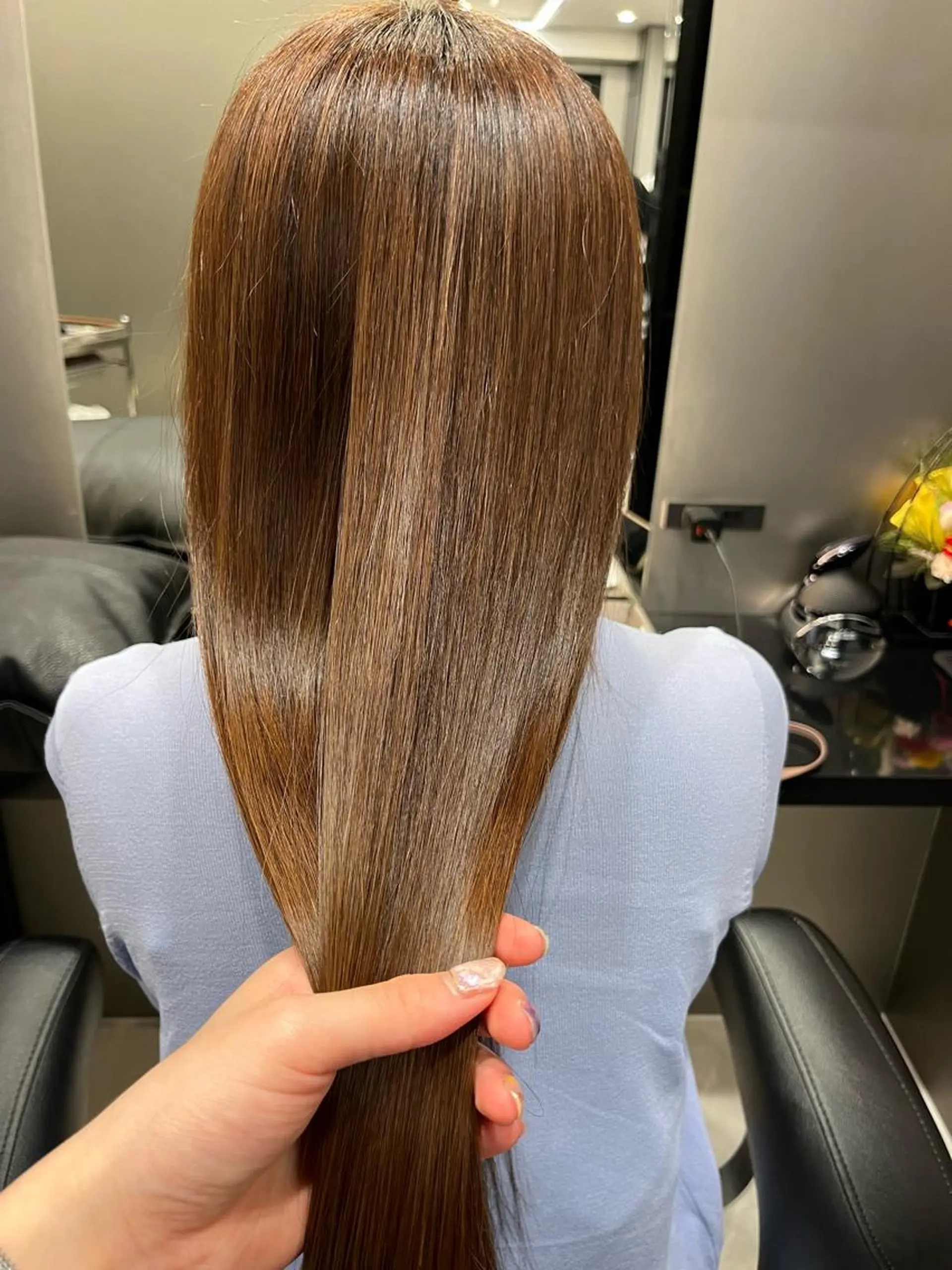 ロング パーマ トリートメント ウスイマイコ カット/ケアカラーのヘアスタイル