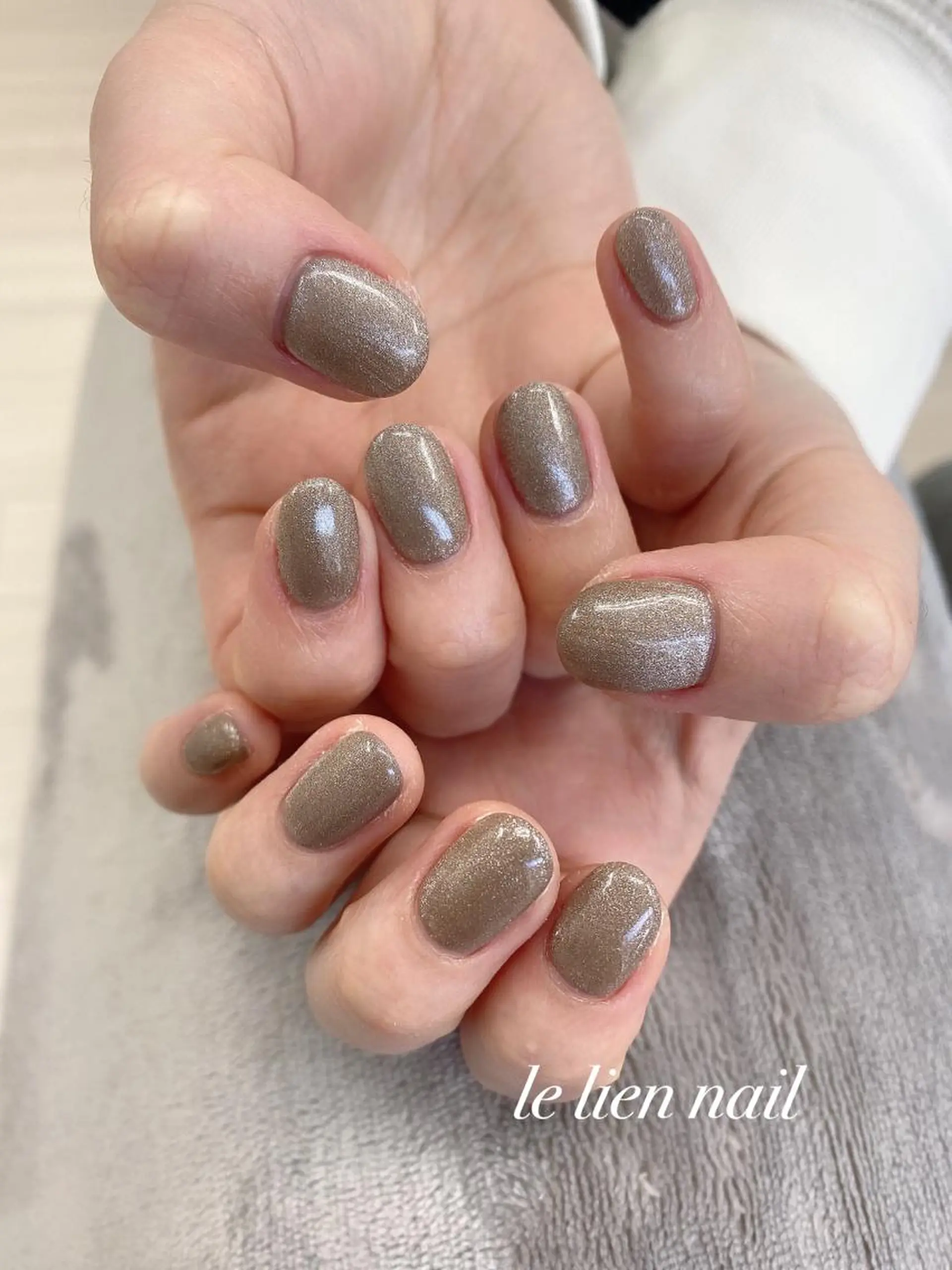 ネイル マグネットネイル ワンカラーネイル ハンドネイル le lien nailのネイルデザイン