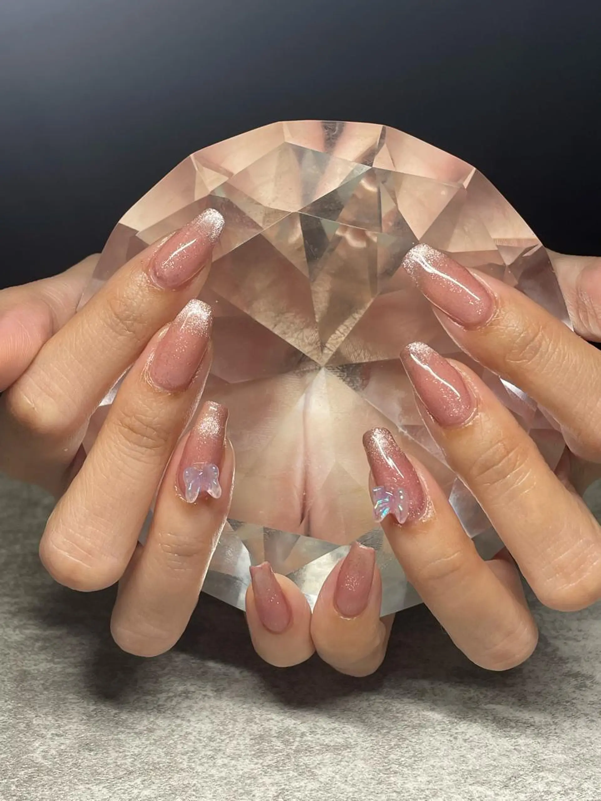 ネイル フレンチネイル マグネットネイル マグネットフレンチ ハンドネイル shark_nail Aのネイルデザイン