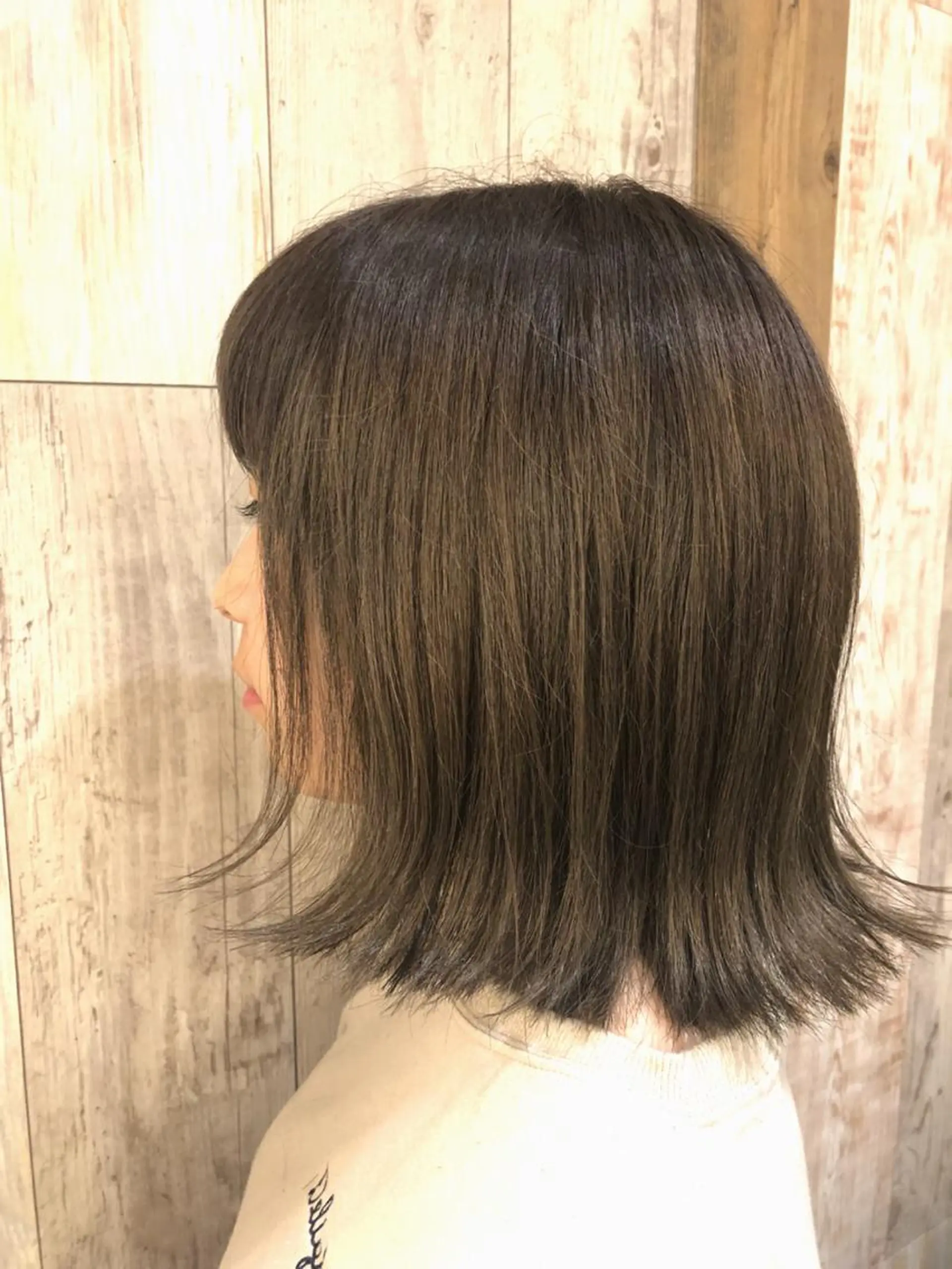 ミディアム 切りっぱなしボブ ボブ 【ディレクター 🧸🤍田澤 唯那】のヘアスタイル