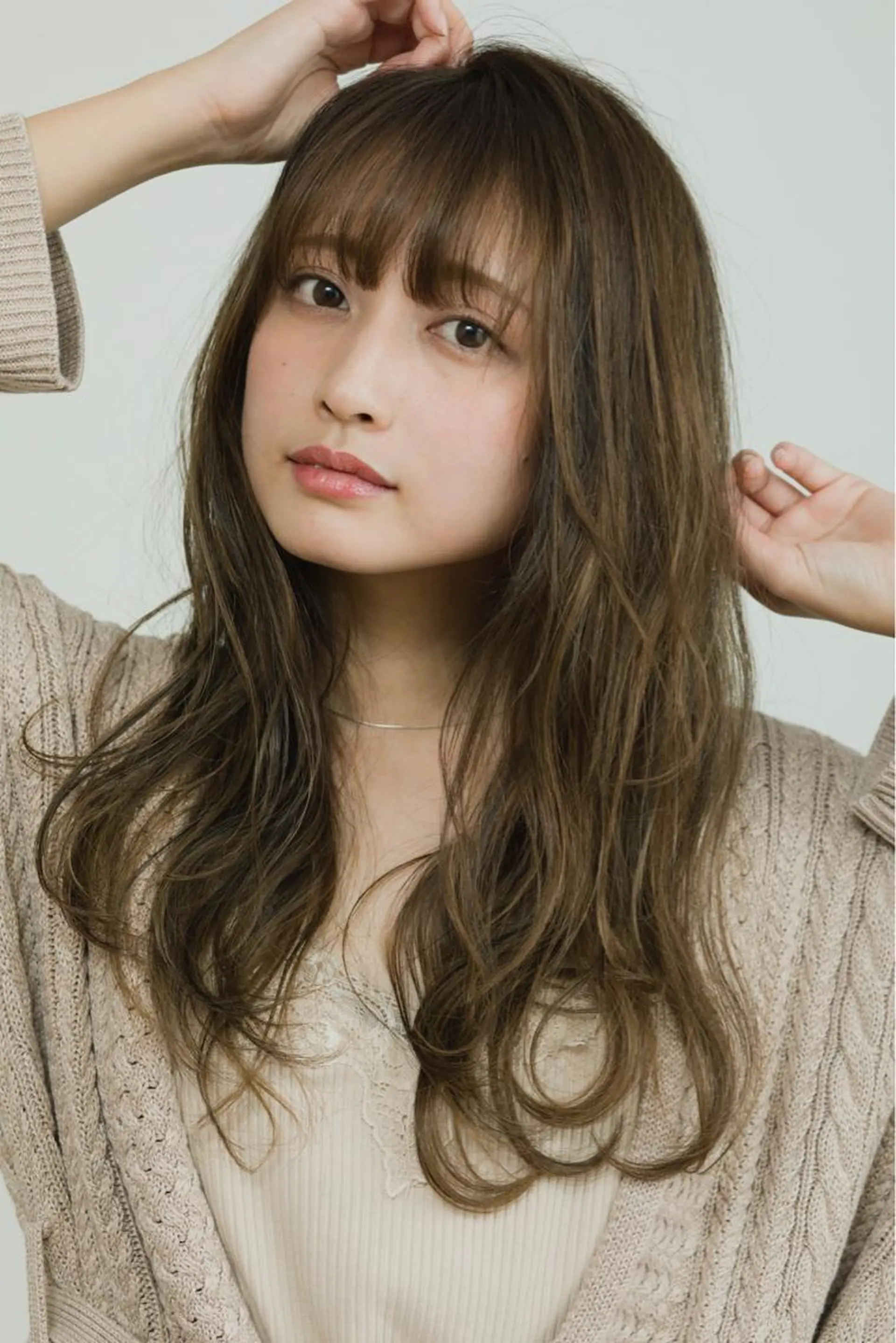 ロング ヘアカラー トリートメント 庄司 美佑樹のヘアスタイル