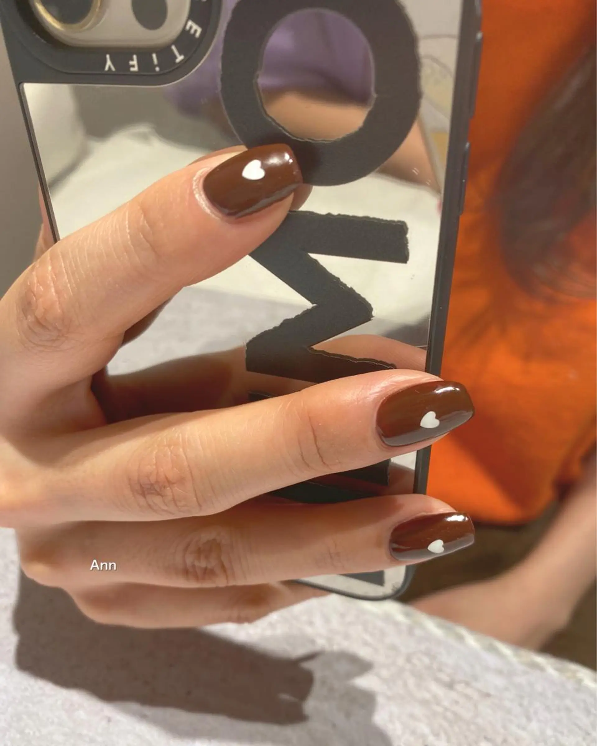 ネイル ブラウン Ann. nail.tokyo所属・Ann nailのネイルデザイン