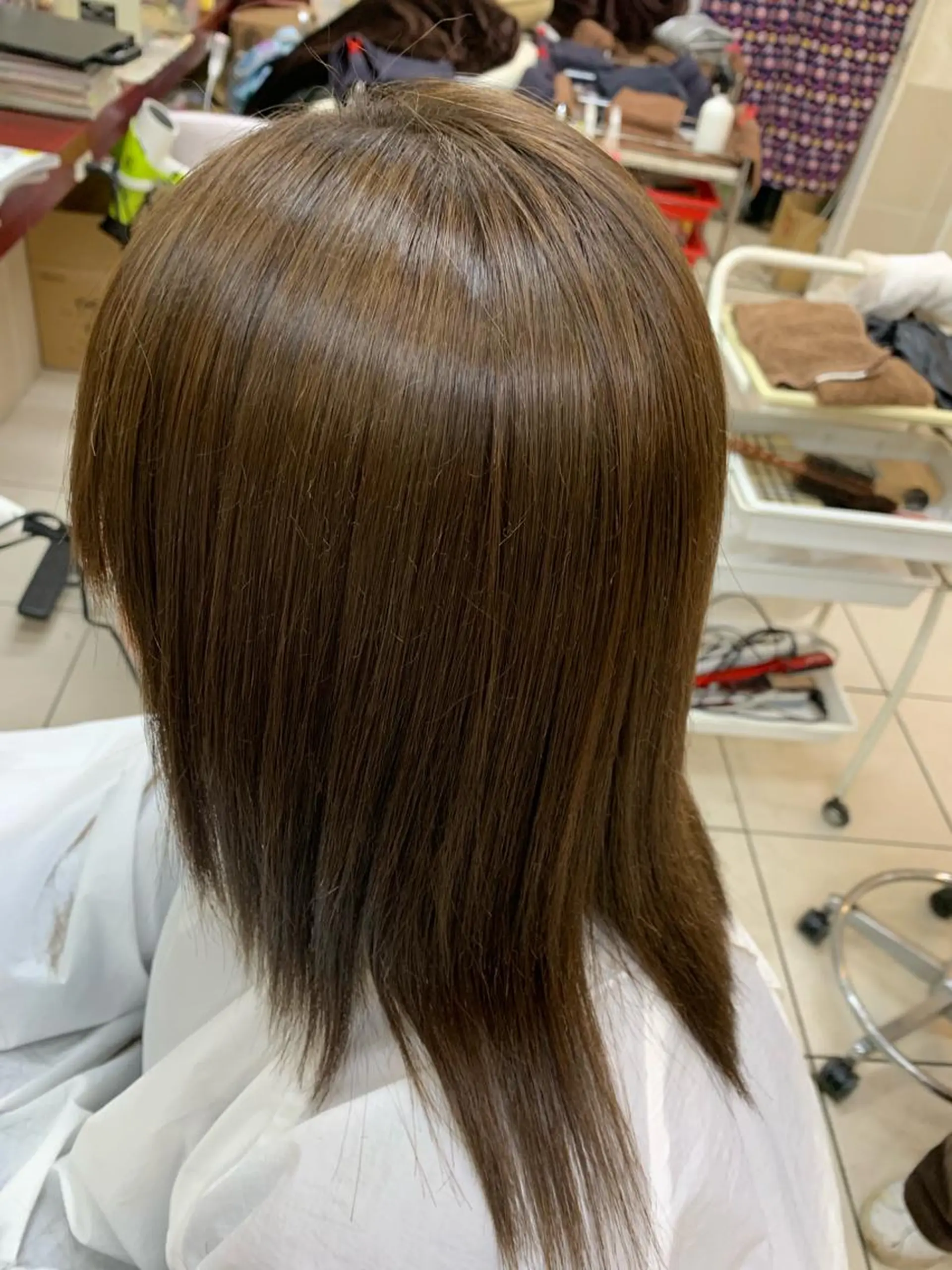 ミディアム 縮毛矯正 美容室HAAS所属・竹内 英明のヘアスタイル