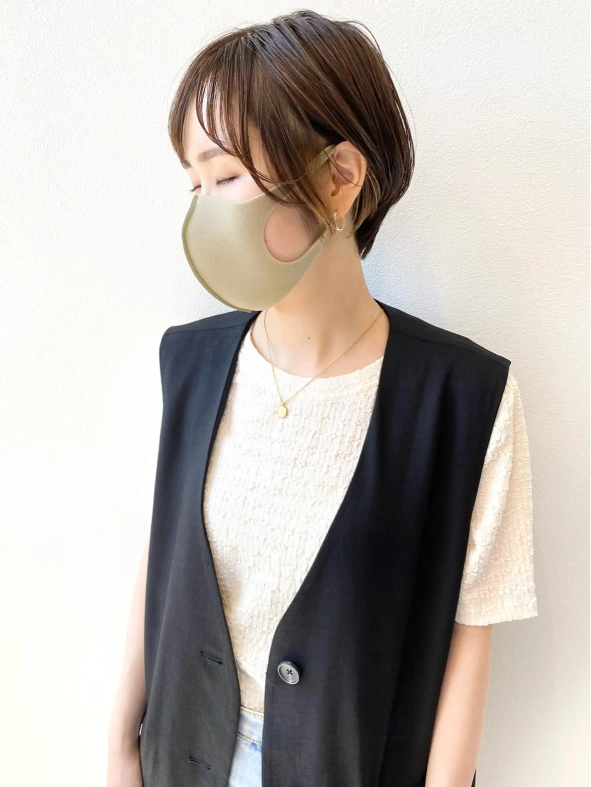 ショート カット ヘアカラー トリートメント MYRTLE TSUNODAのヘアスタイル