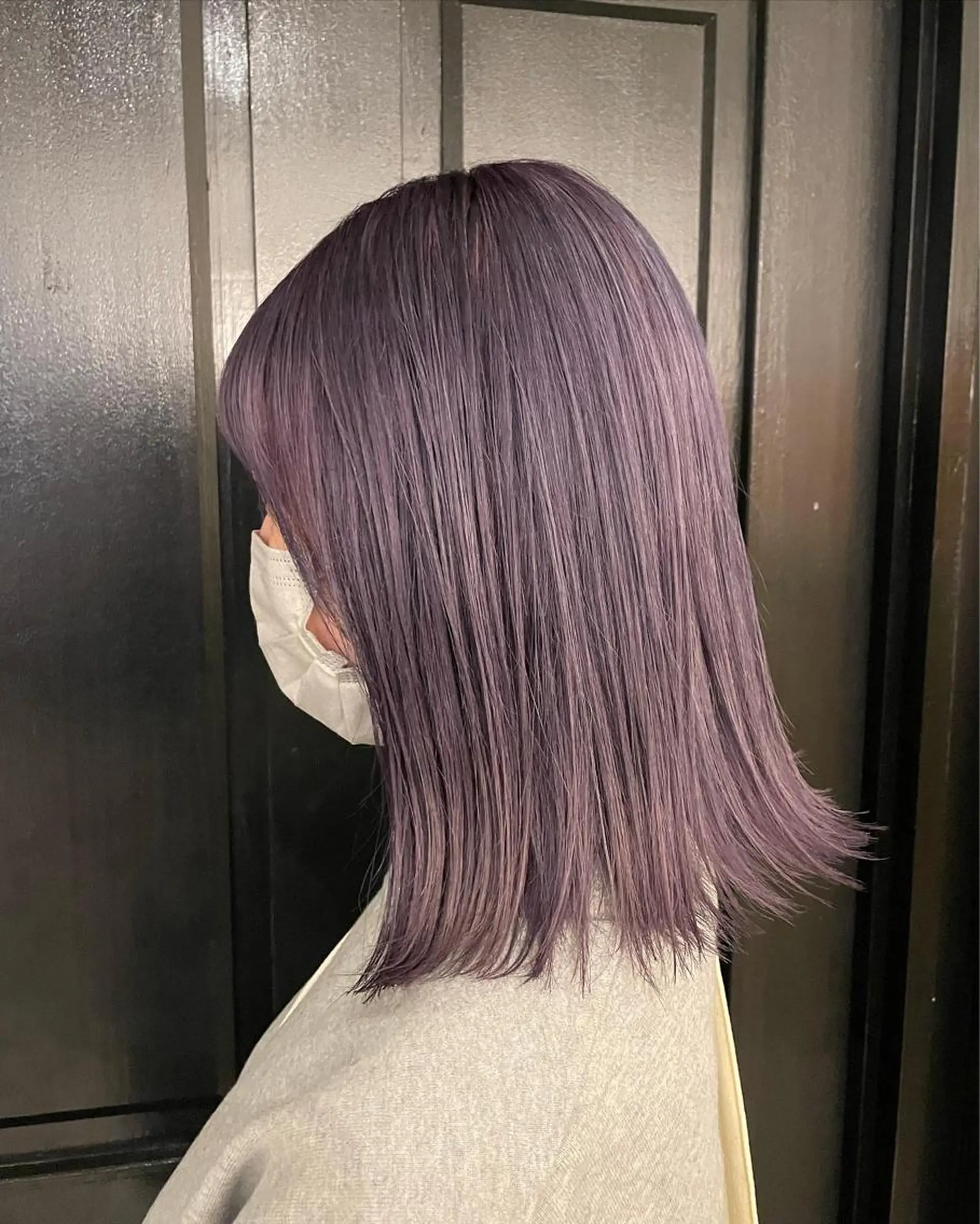 セミロング カラー パープルカラー ヘアカラー トリートメント バレイヤージュカラー 特化美容師✨星皓太のヘアスタイル