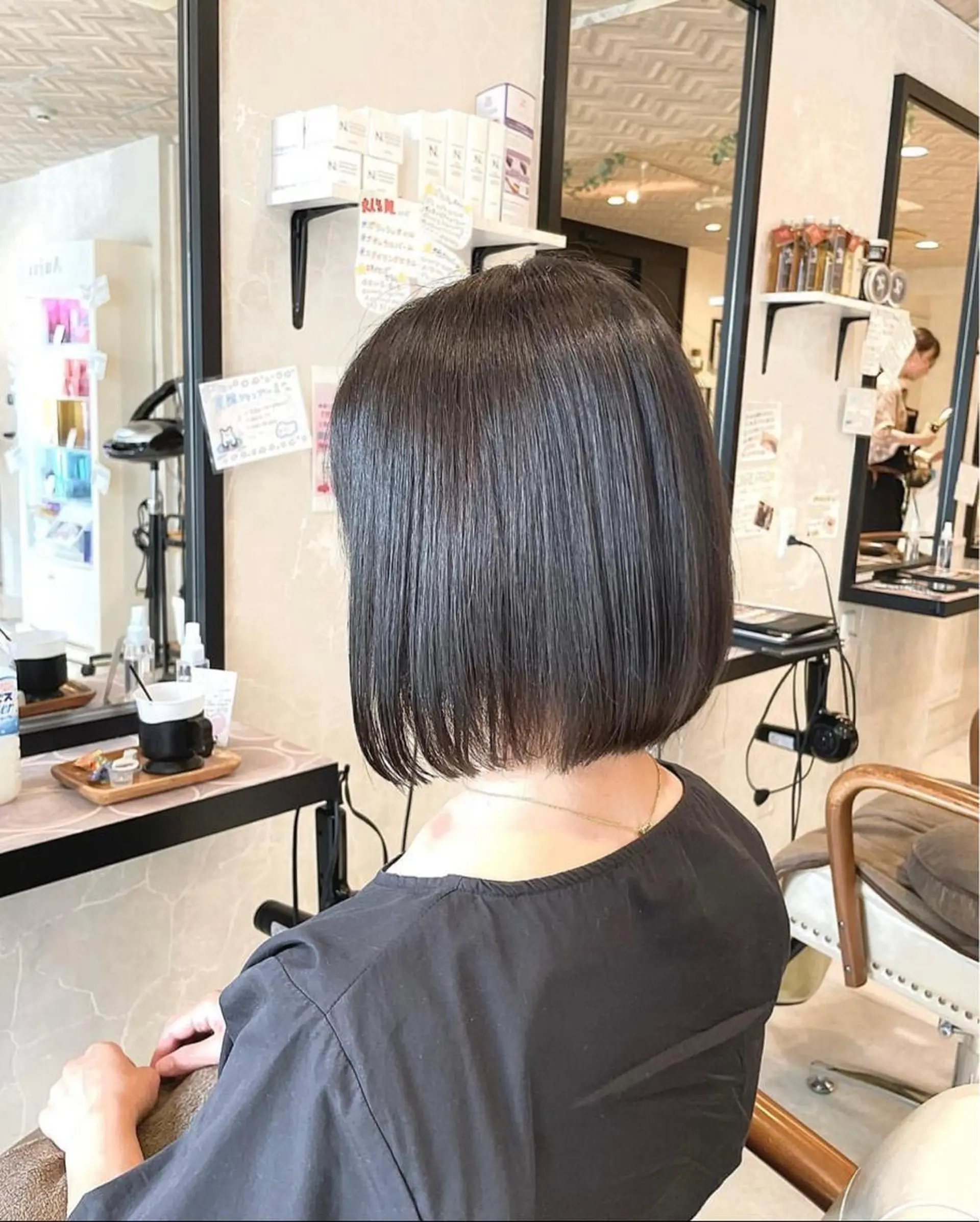 ミディアム カット ヘアカラー トリートメント 本店店長☆ 前原海翔のヘアスタイル