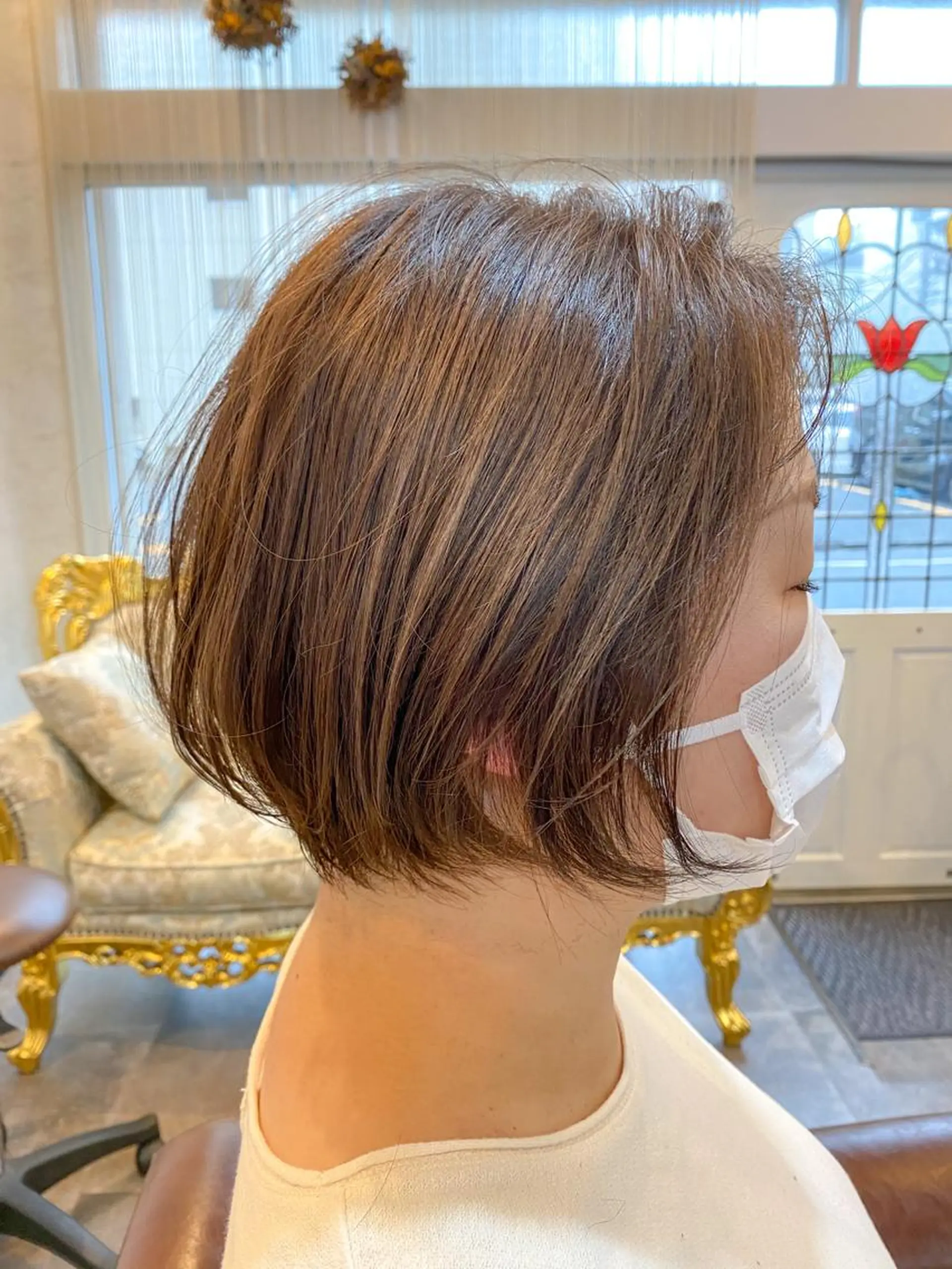 ショート カラー エリュ所属・⭐️ショート⭐️美髪 矯正⭐️水口陸のヘアスタイル