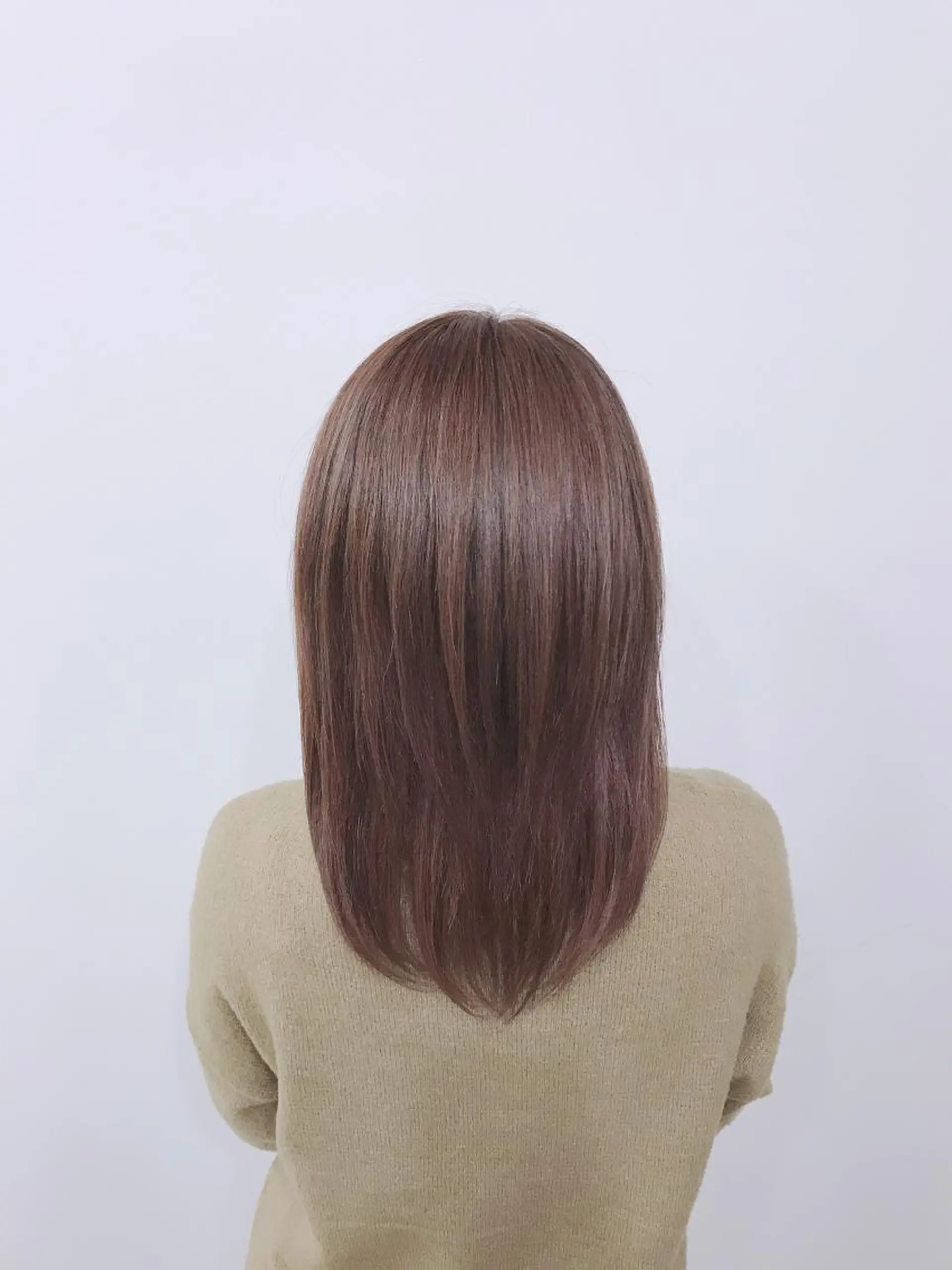 ミディアム カラー アッシュ ピンクカラー ピンクアッシュ 小顔カット 相武台ショート特化 💐川崎希💐のヘアスタイル