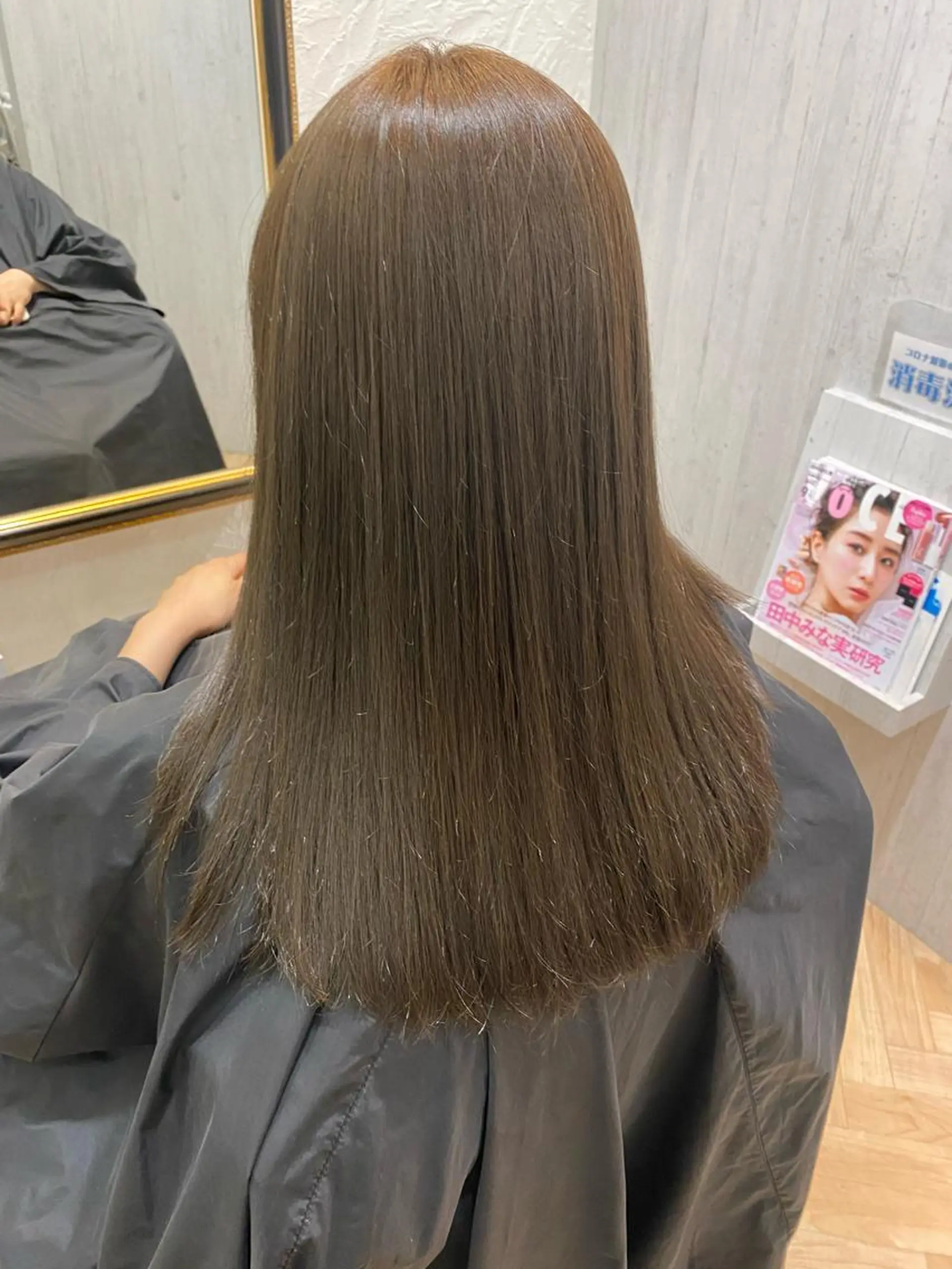 ロング カラー ブリーチ 透明感カラー ブリーチなしカラー 齋藤 優のヘアスタイル