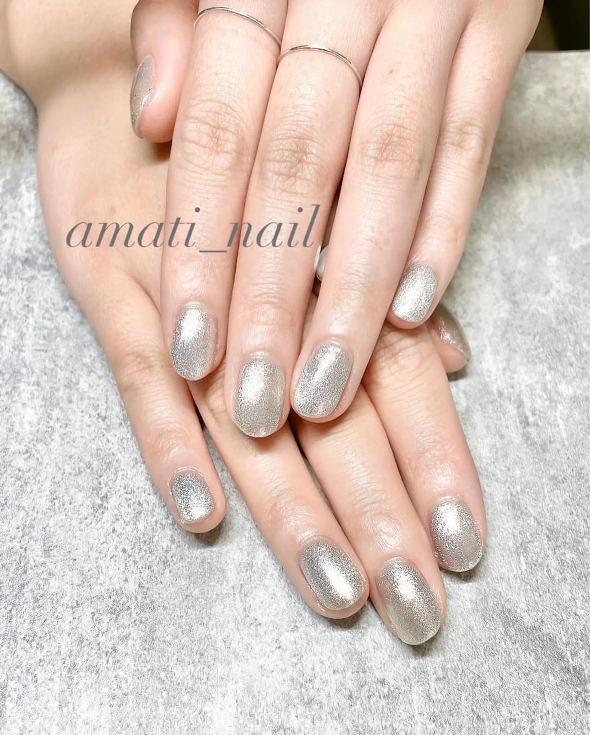 ネイル フレンチネイル マグネットネイル ミラーネイル ニュアンスネイル ワンカラーネイル ハンドネイル amati_nail TAKAKOのネイルデザイン