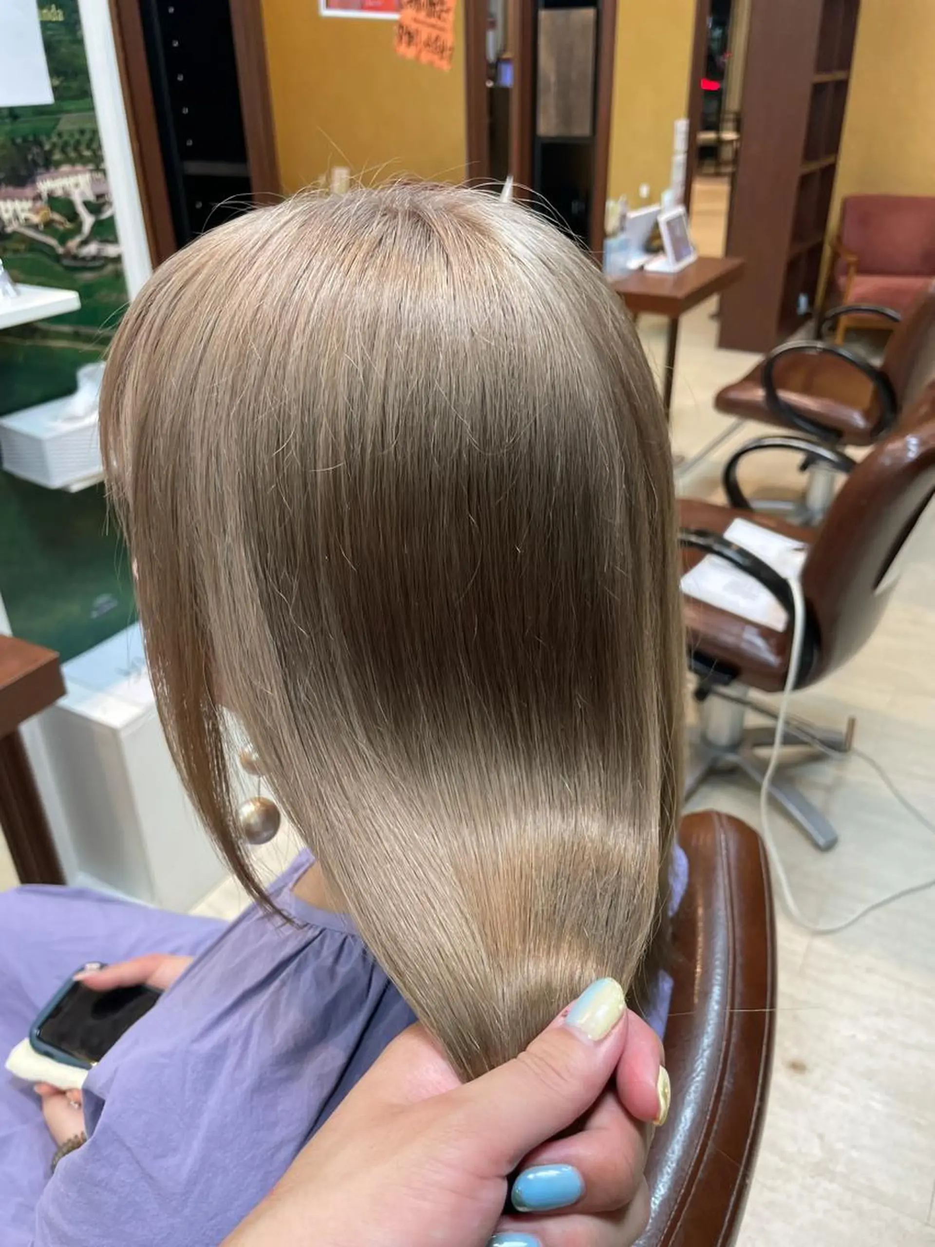 セミロング カラー パーマ ヘアアレンジ メンズ キッズ ネイル マツエク・マツパ ベージュカラー ミルクティーベージュ ヘアカラー トリートメント ヘッドスパ Hair make frei所属・メンズ専門美容師 堀井隼のヘアスタイル