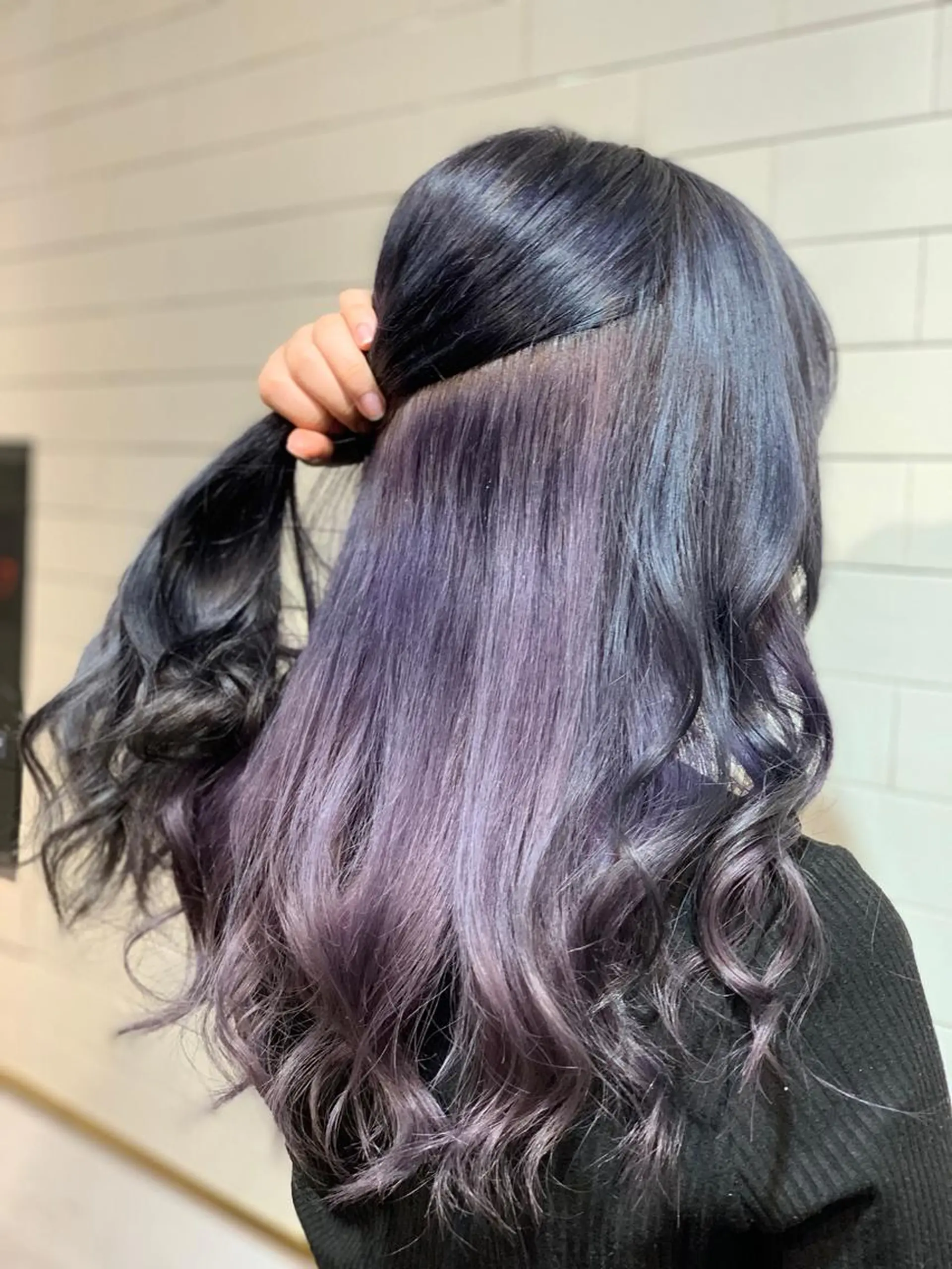 セミロング カラー ヘアアレンジ 縮毛矯正 トリートメント ヘアセット 髪質改善×ハイトーン 中田啄也のヘアスタイル