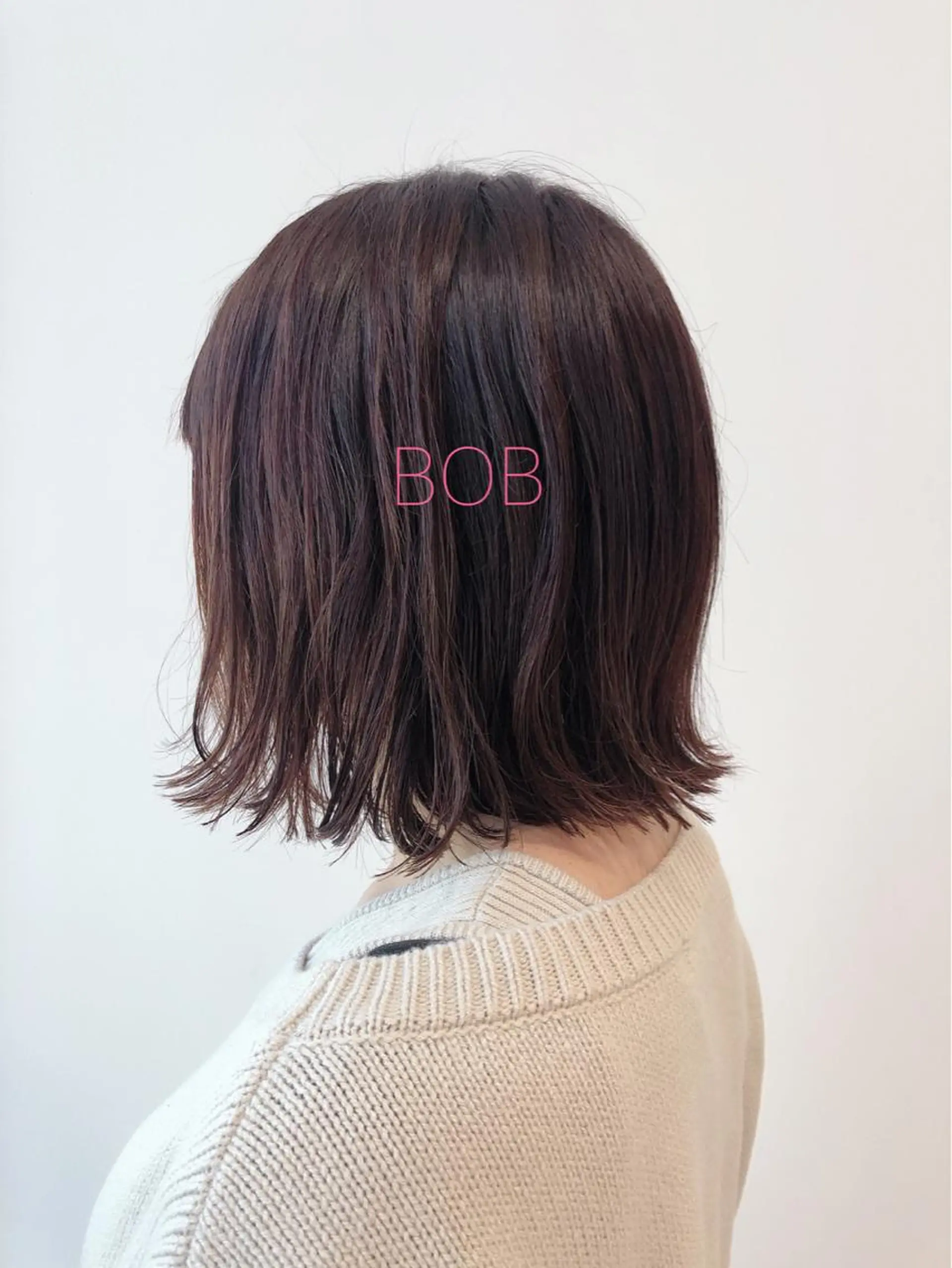 ミディアム カラー ピンクカラー ボブ カット ヘアカラー トリートメント ヘアセット ヤマモト マイのヘアスタイル