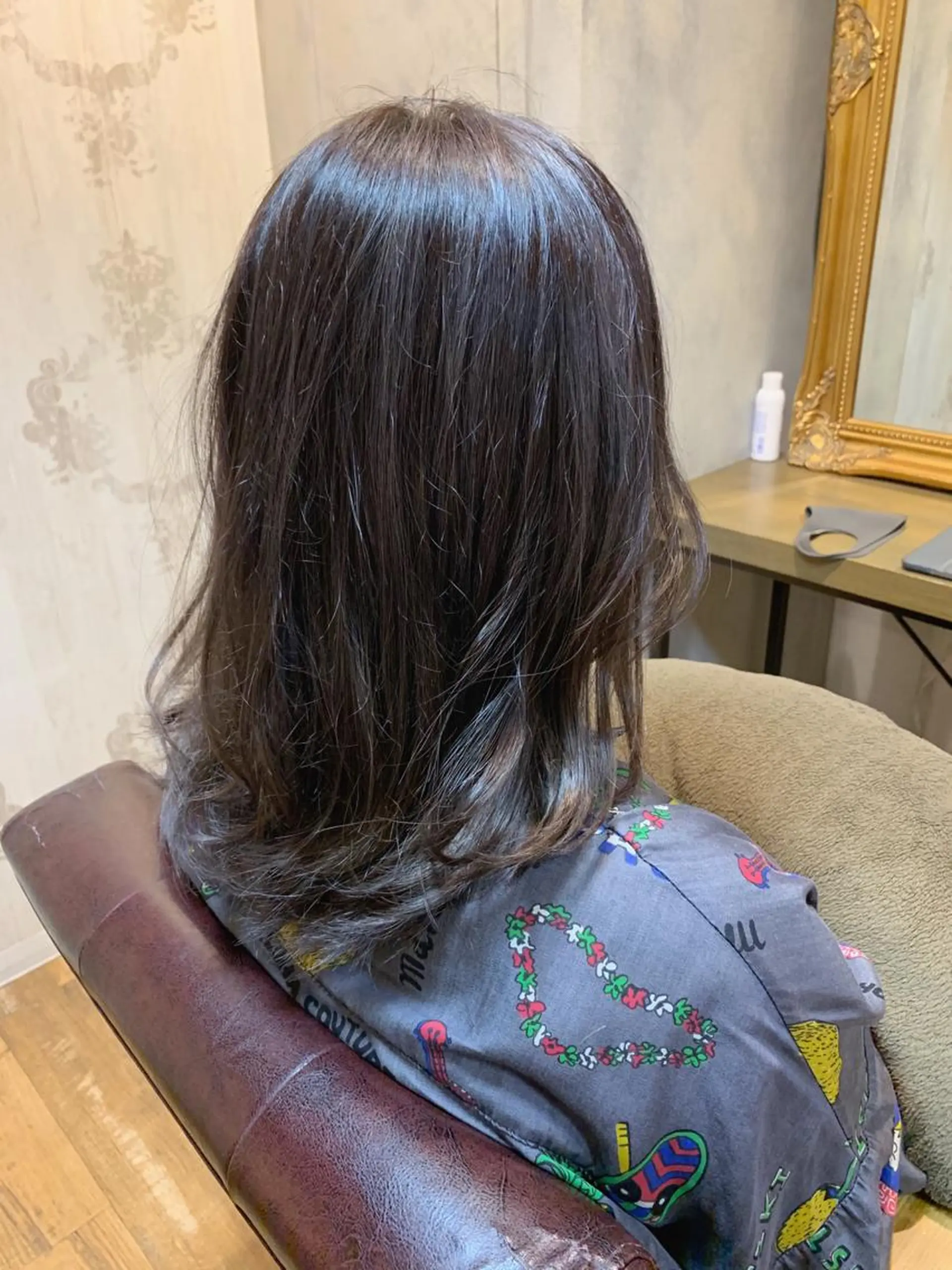 セミロング カラー ✨️美髪矯正×似合わ せ艶カラー✨藤田透のヘアスタイル