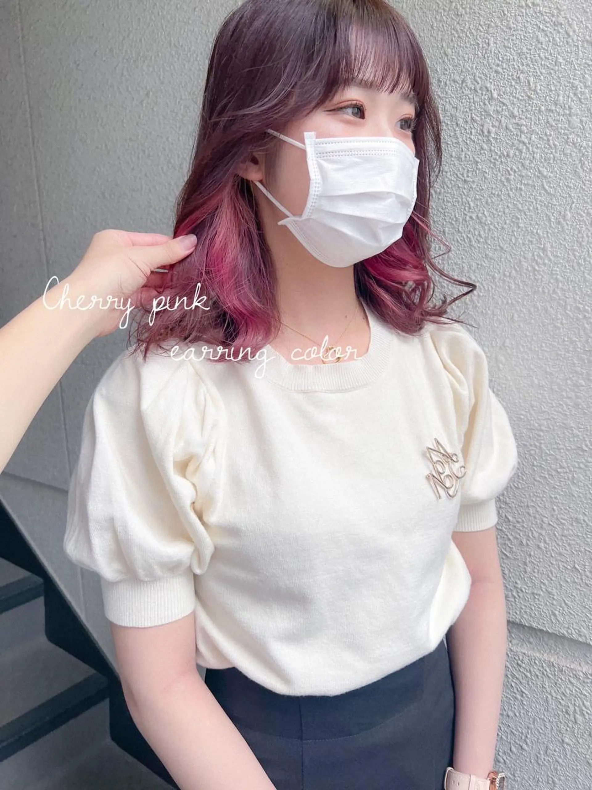 ミディアム カラー ピンクカラー トリートメント ヘアカラー facce所属・カラーパティシエ facce🌼ikoのヘアスタイル