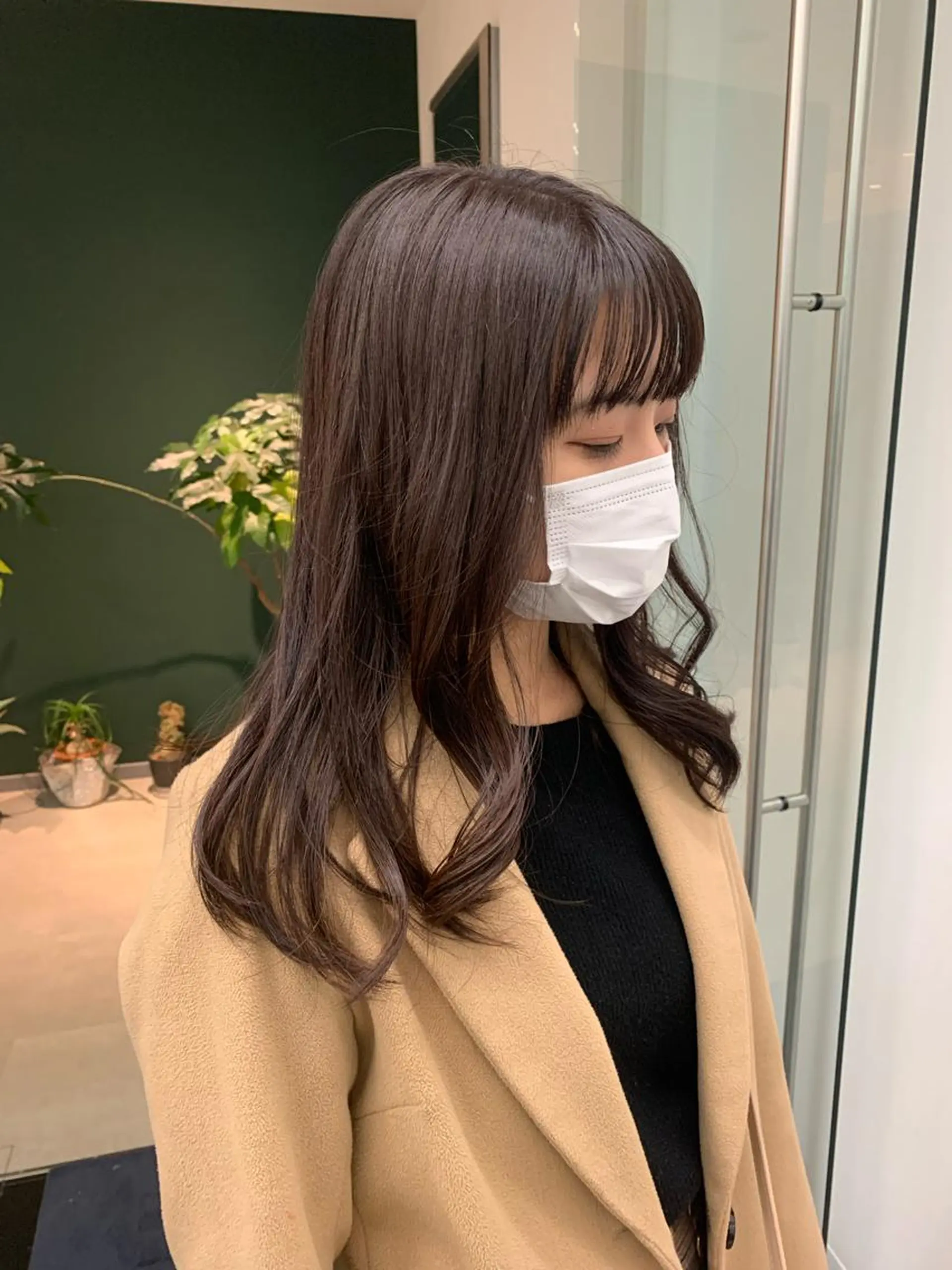 セミロング カラー ごとう さなのヘアスタイル