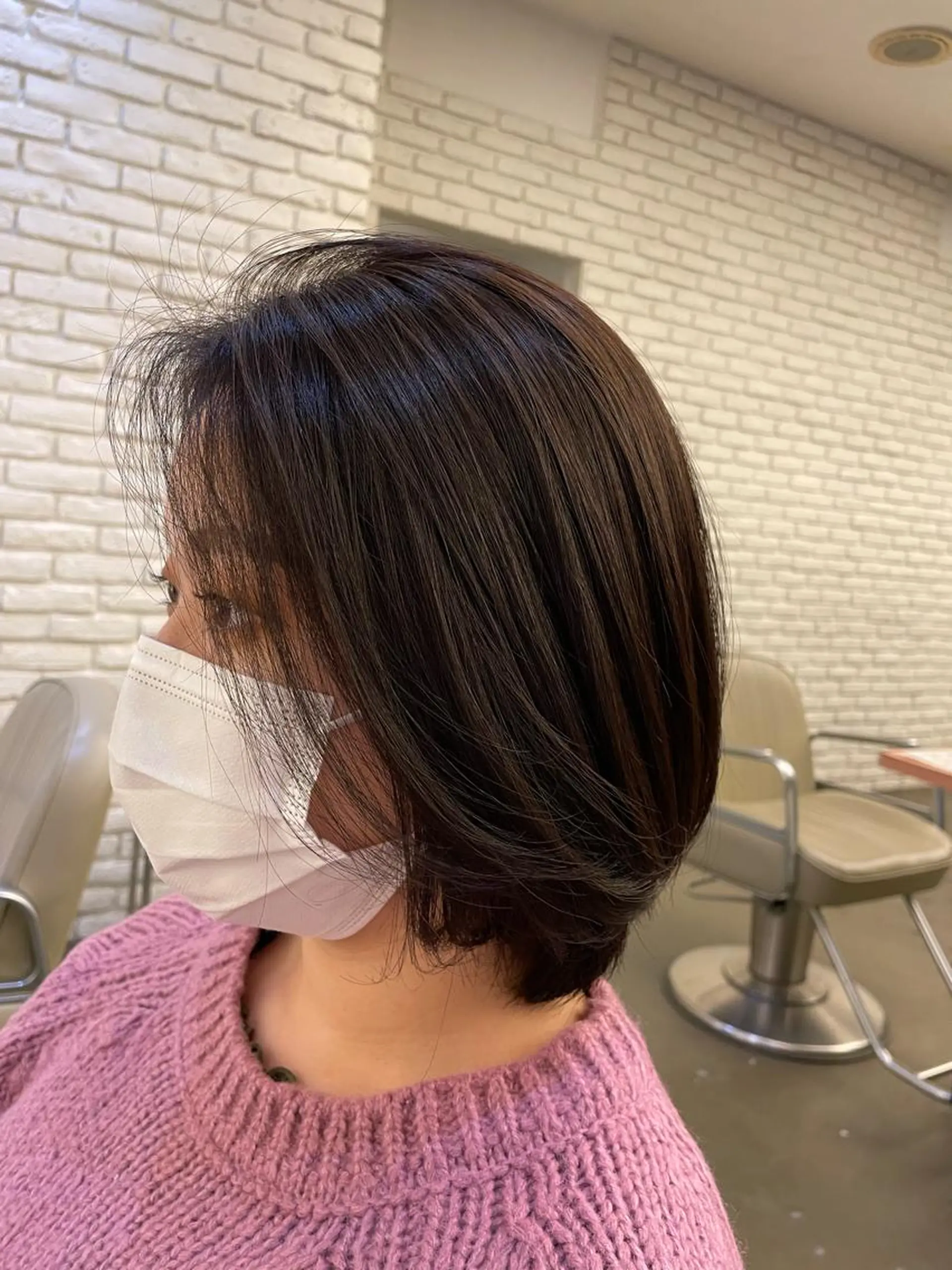 ショート 🍑まき/カット /髪質改善カラー🍑のヘアスタイル