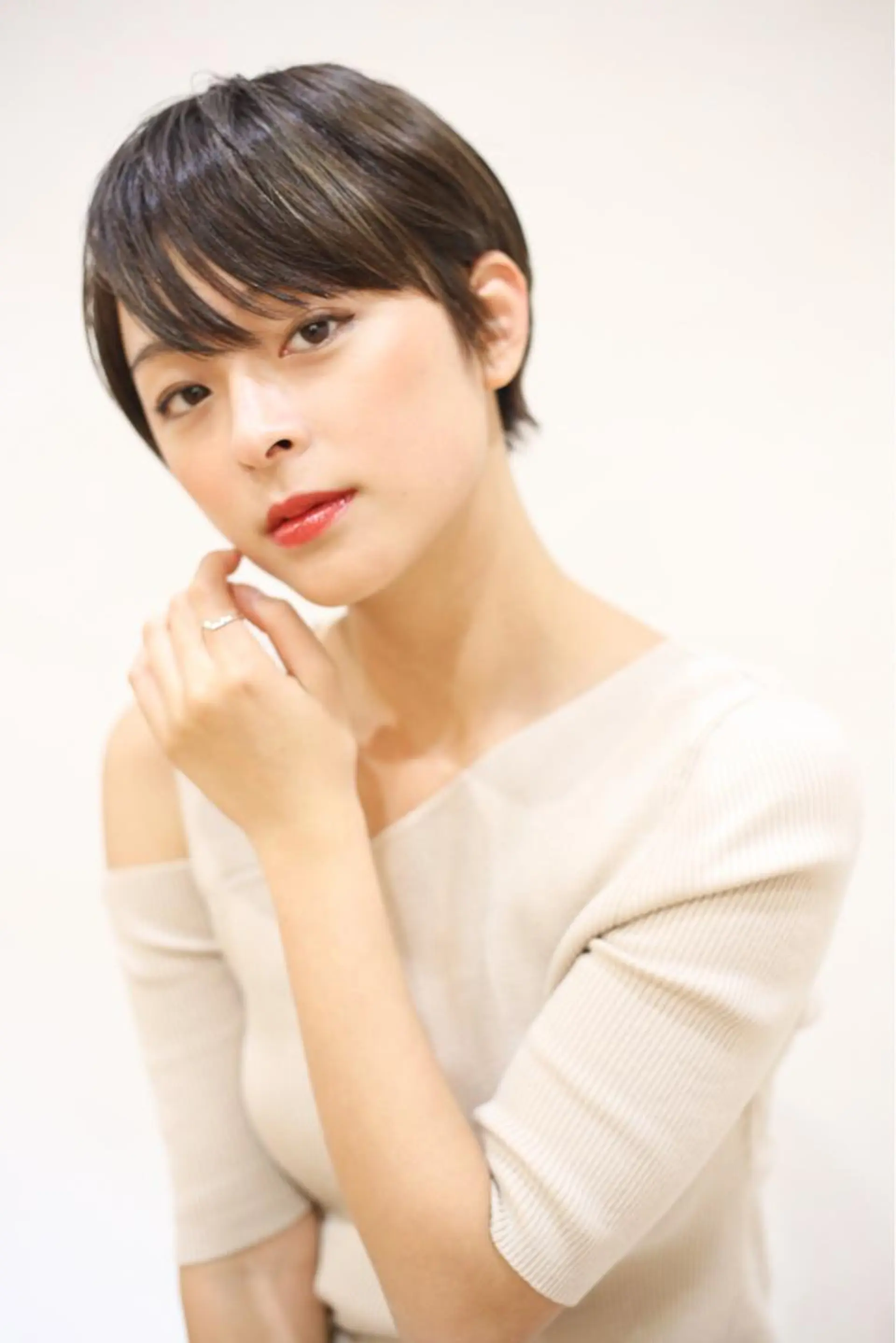 ショート ショートボブ ボブ 髪質改善 韓国風ヘア シースルーバング カット ヘアカラー ヘアセット BACANCES〜バカンス〜所属・👑👑👑👑工藤 敬👑👑👑👑のヘアスタイル