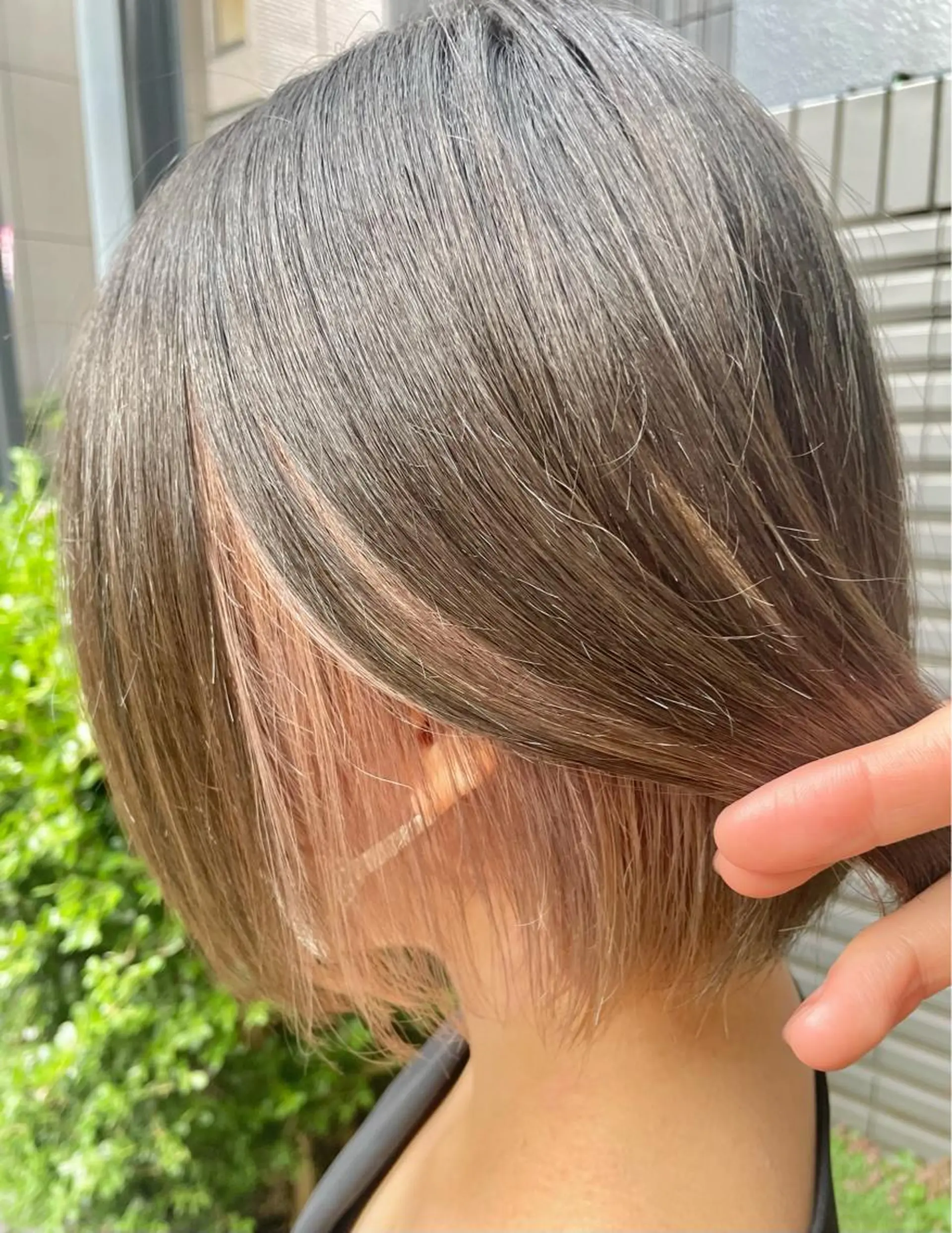 ショート カラー ブリーチ ブロンド ヘアカラー ⭐️小顔ショート⭐️ 大鷲拓海のヘアスタイル