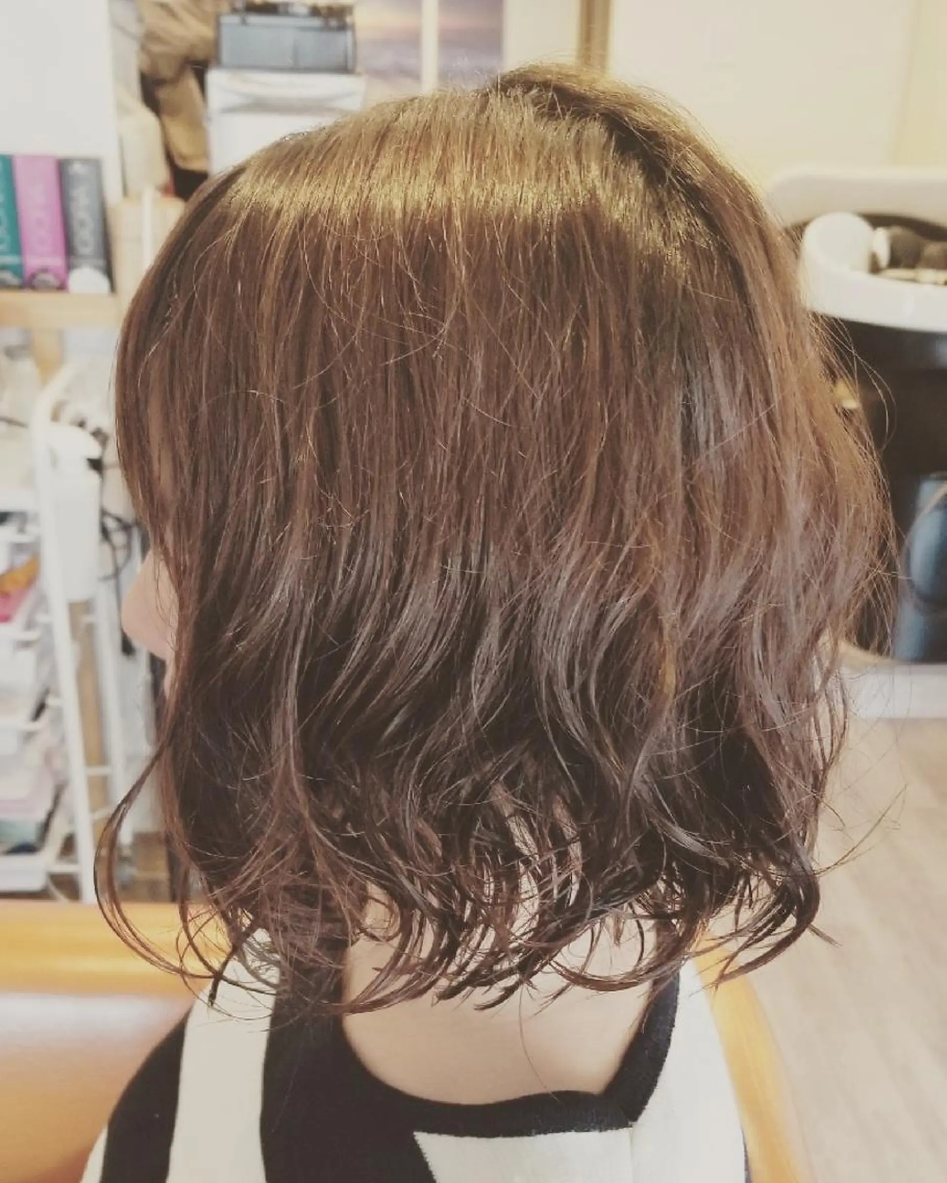 ショート パーマ キッズ 外国人風カラー レイヤーカット カット パーマ spa hair  ark 富井直美のヘアスタイル
