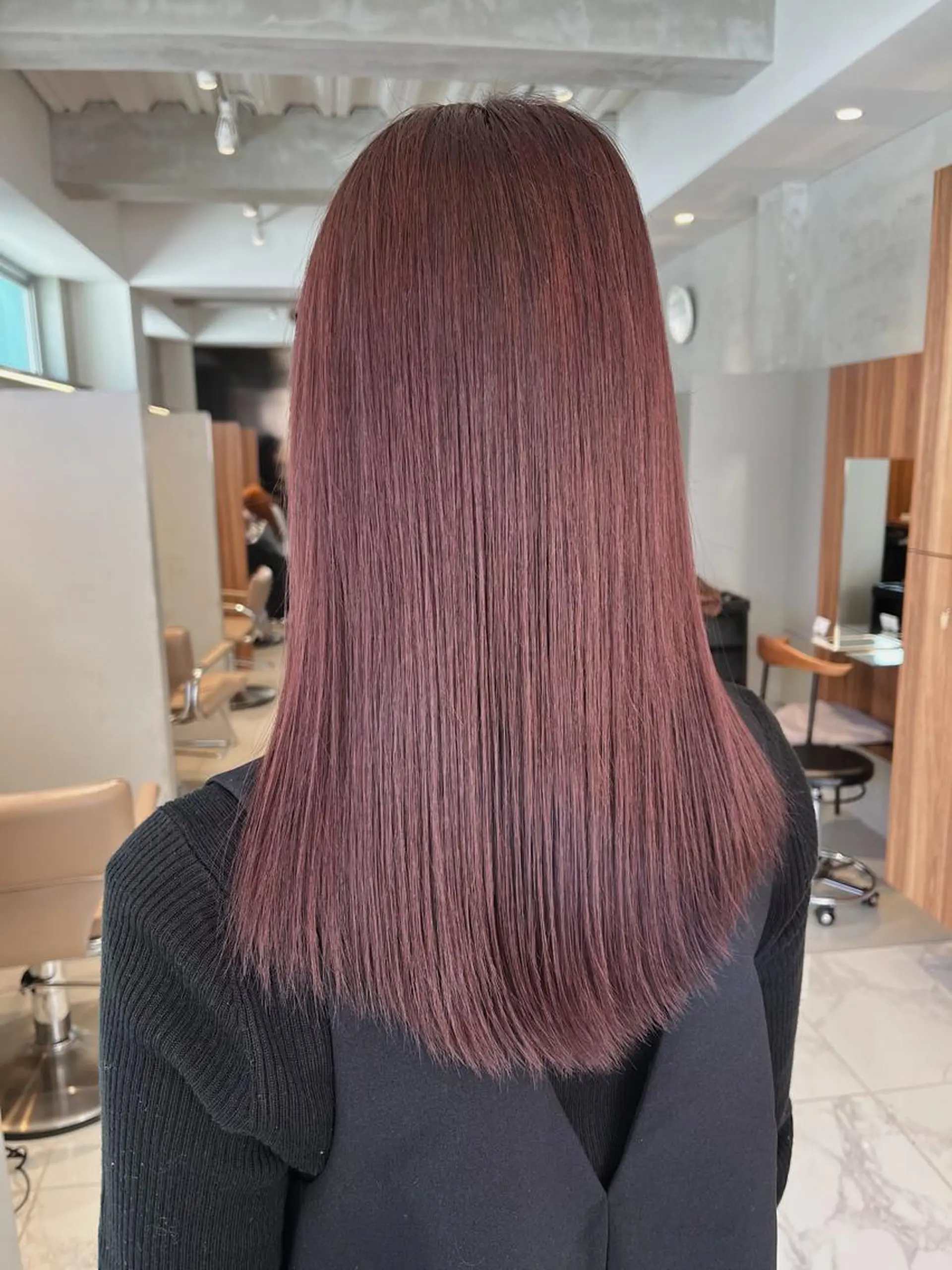 カラー 🫒🫒ブリーチなし 艶カラー🫒ヤマシロのヘアスタイル