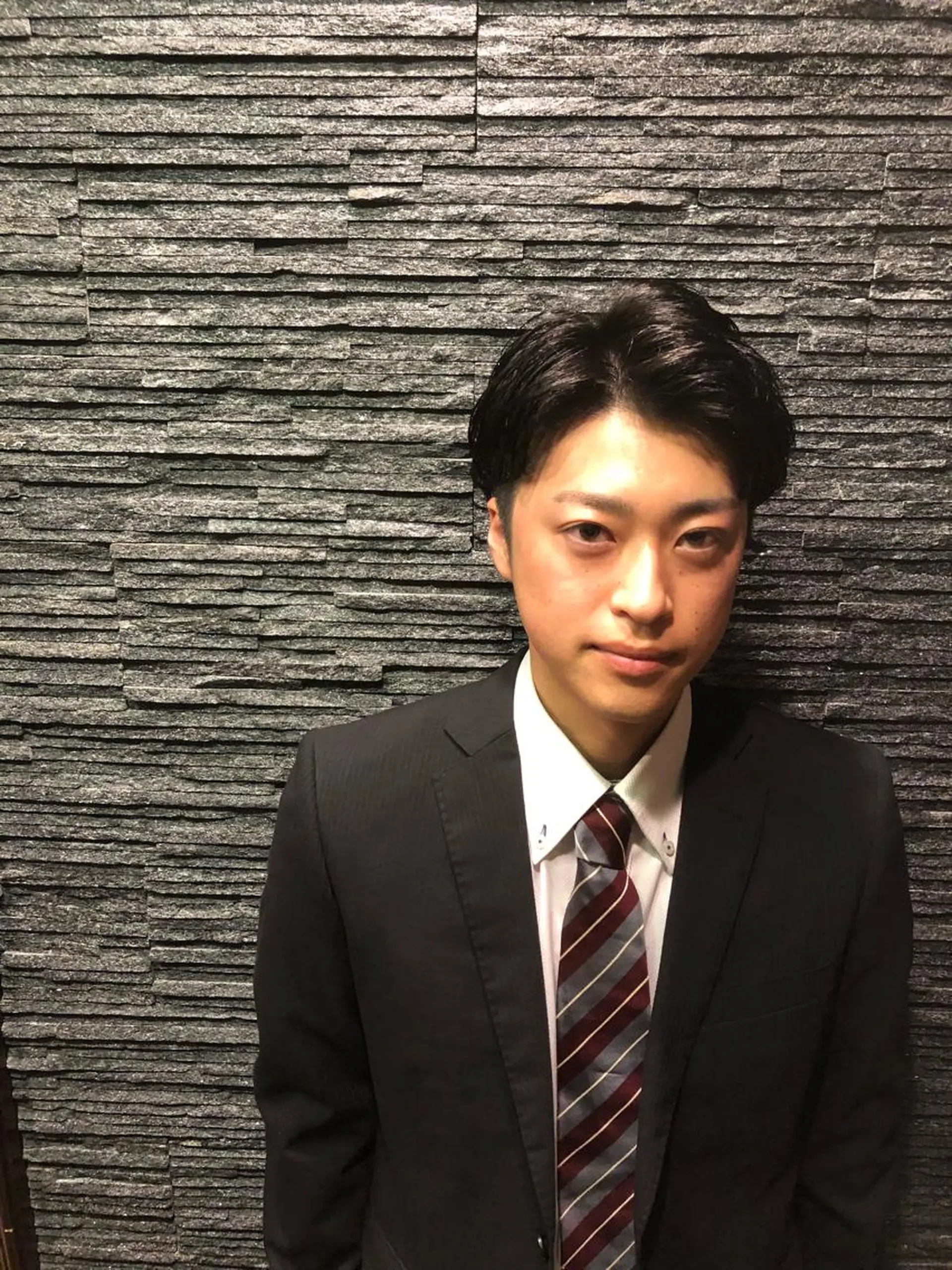 ミディアム パーマ メンズ さくま 佐久間のヘアスタイル