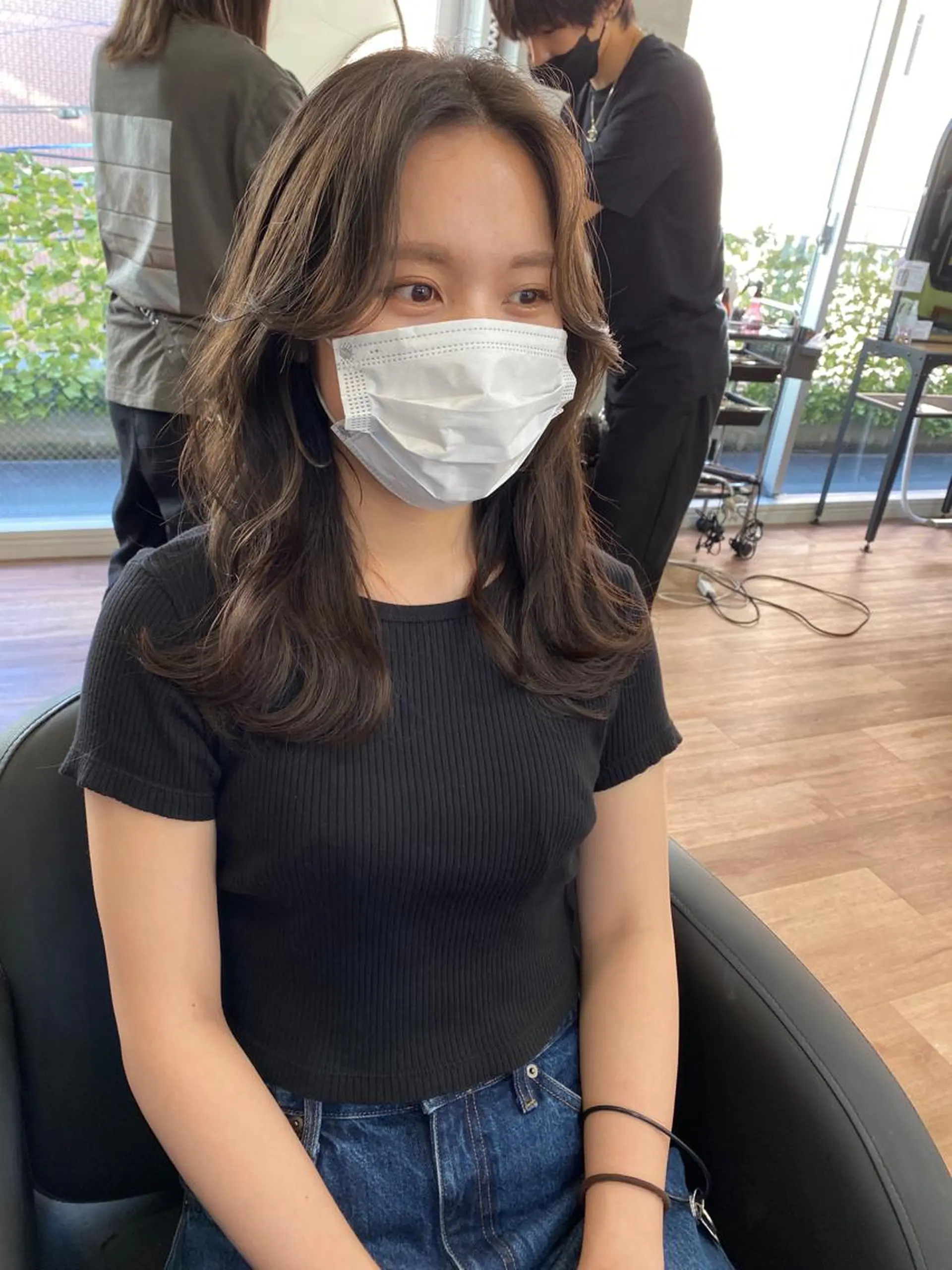 セミロング カラー 似合わせレイヤー 🇰🇷荒木洋文のヘアスタイル
