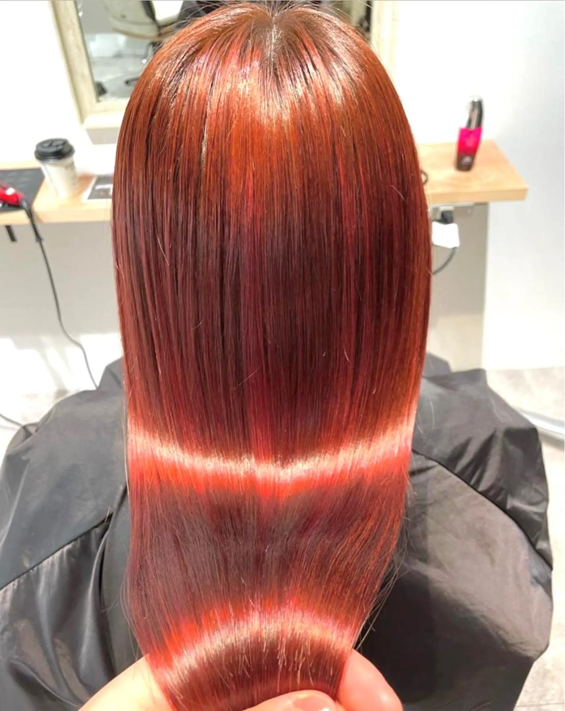 セミロング 髪質改善 トリートメント ano @anomukuiのヘアスタイル