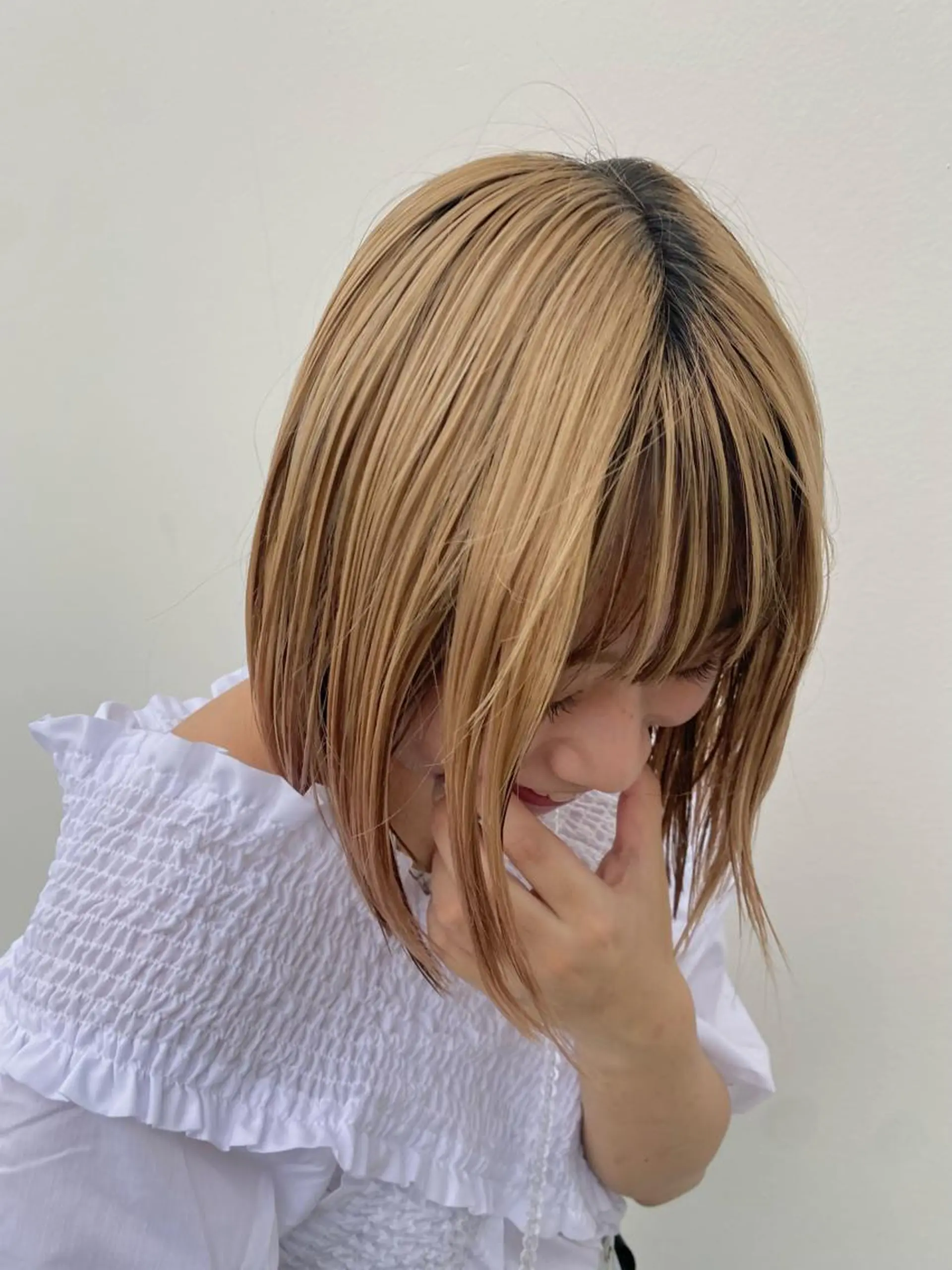 ショート カット ヘアカラー トリートメント 鹿児島 聖来のヘアスタイル
