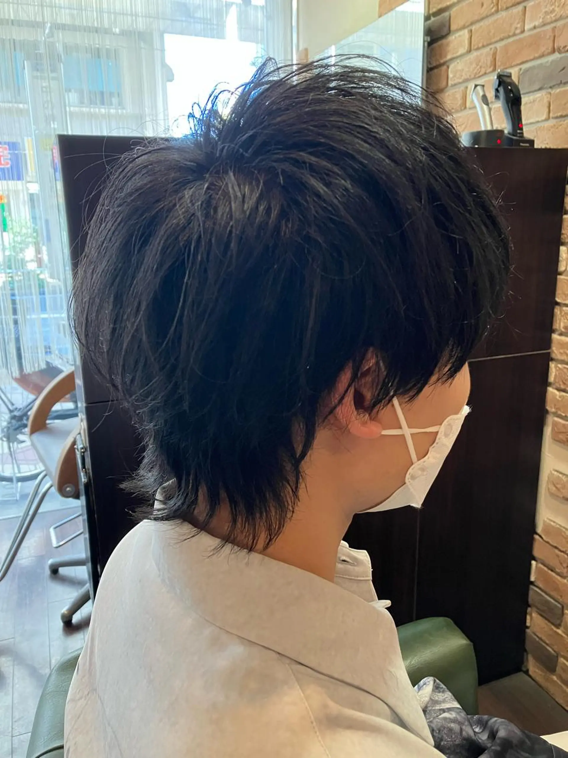 ミディアム メンズ マッシュウルフ マッシュ メンズウルフカット ウルフカット カット Parfait 山本のヘアスタイル