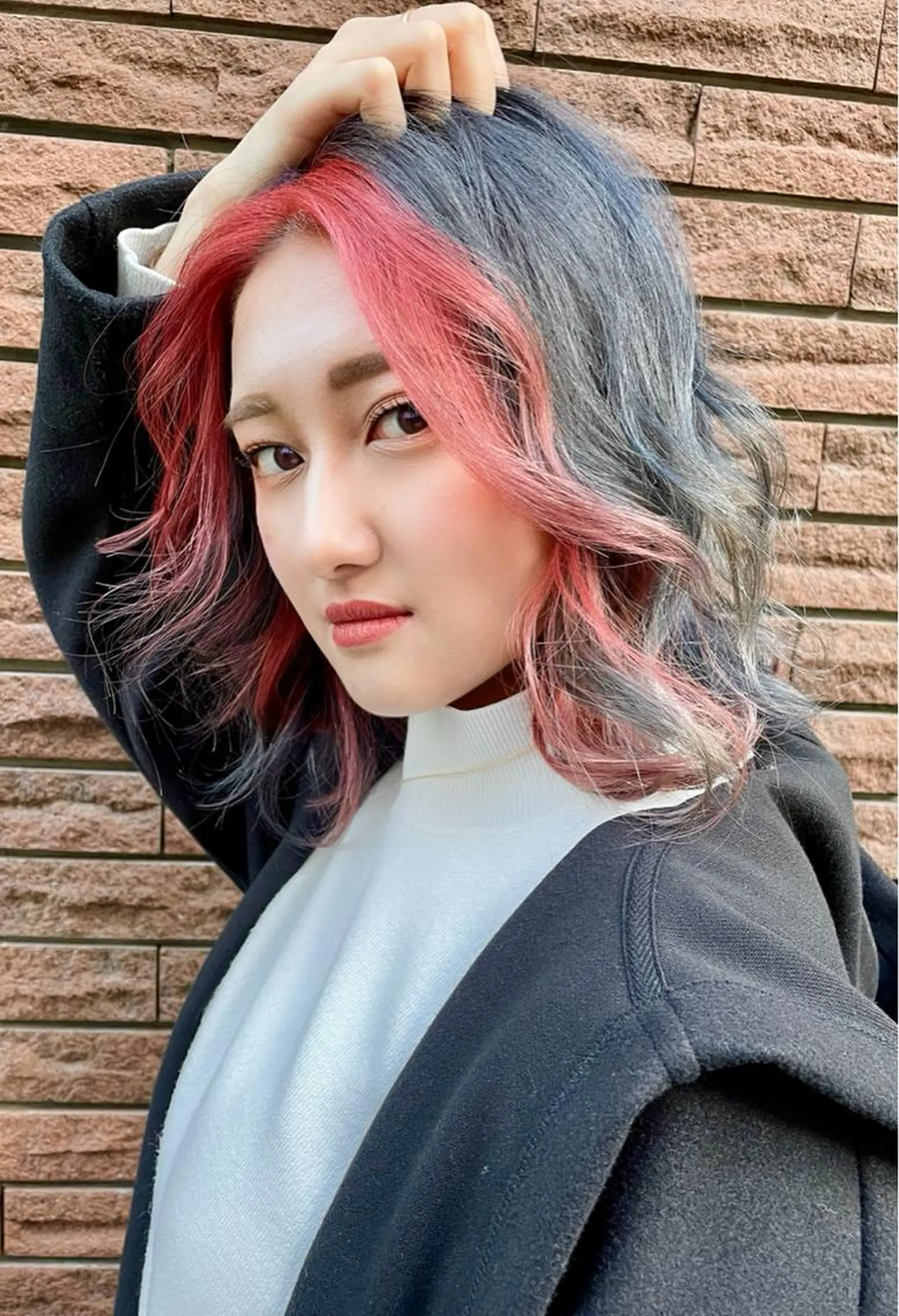 ミディアム カラー カット ヘアカラー トリートメント 💈髪質改善メニュー 佐藤 萌💈のヘアスタイル