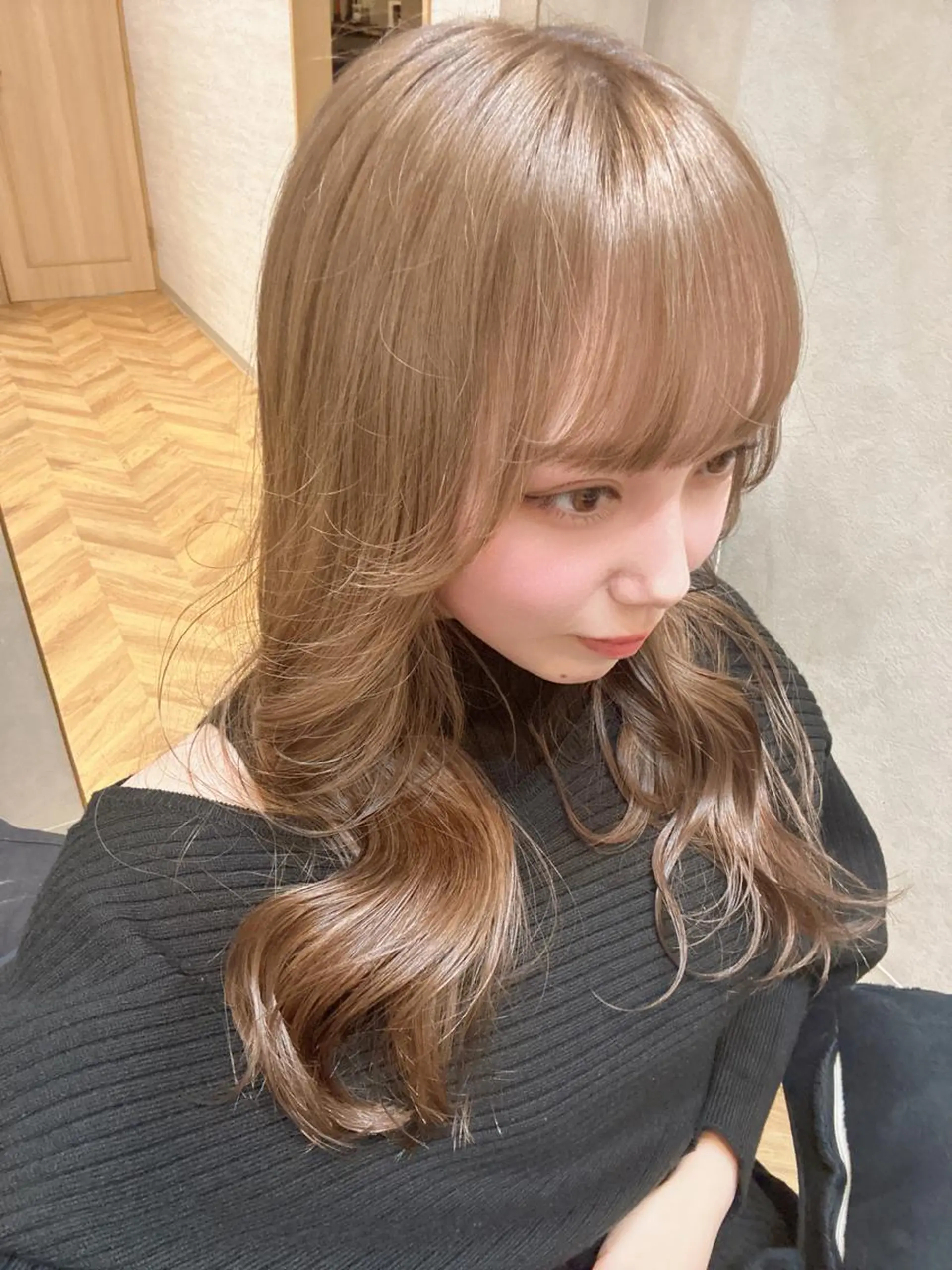 ロング ヘアカラー トリートメント newiネウィ _naoのヘアスタイル