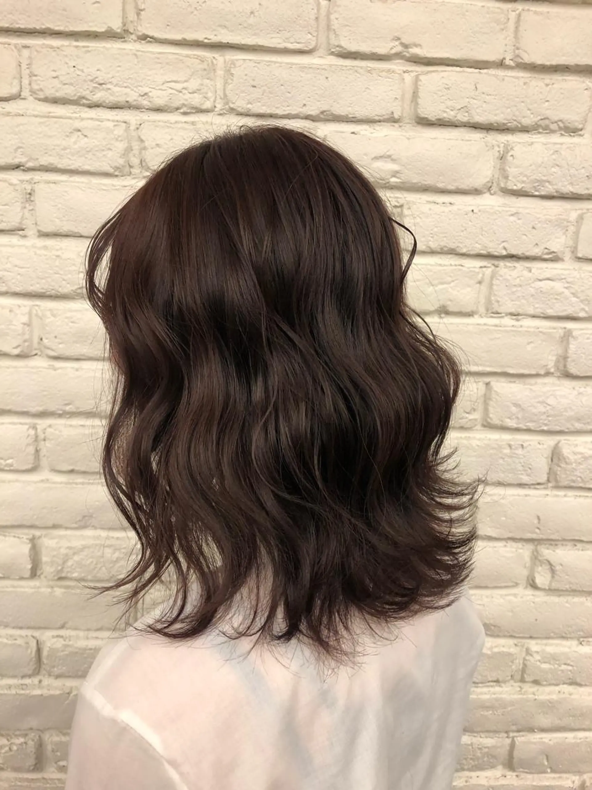 ミディアム カラー ピンクカラー 🍑まき/カット /髪質改善カラー🍑のヘアスタイル