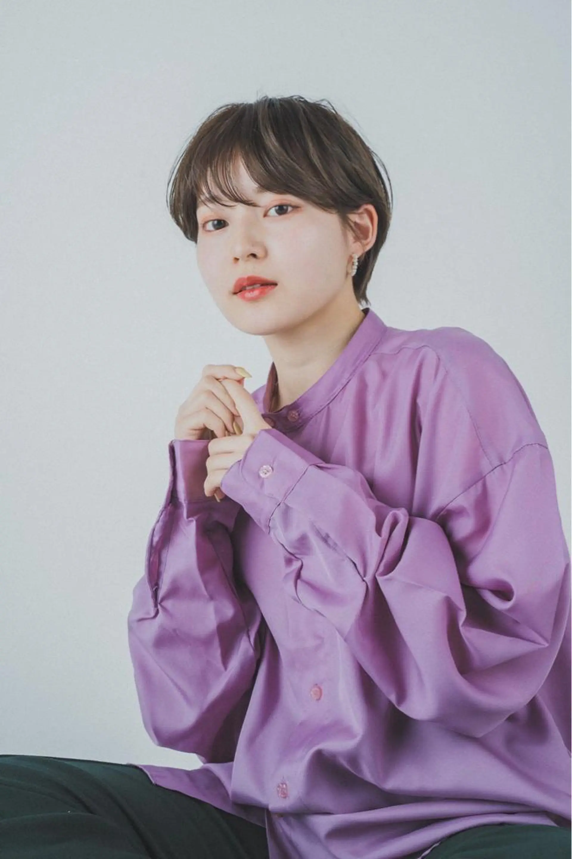 ショート カラー THE DAY所属・AKI HASHIMOTOのヘアスタイル