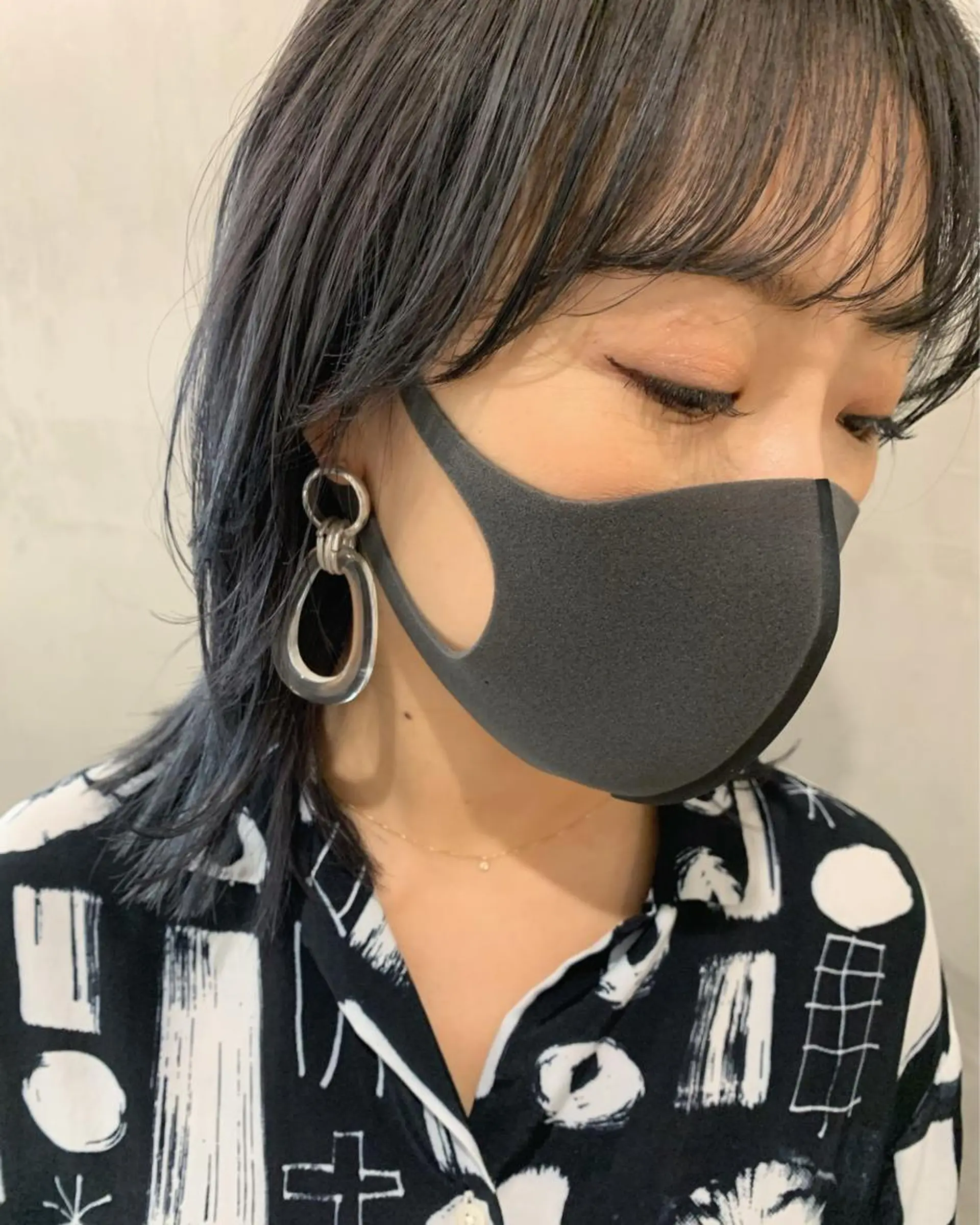 ミディアム カラー ヘアカラー トリートメント 優 作のヘアスタイル