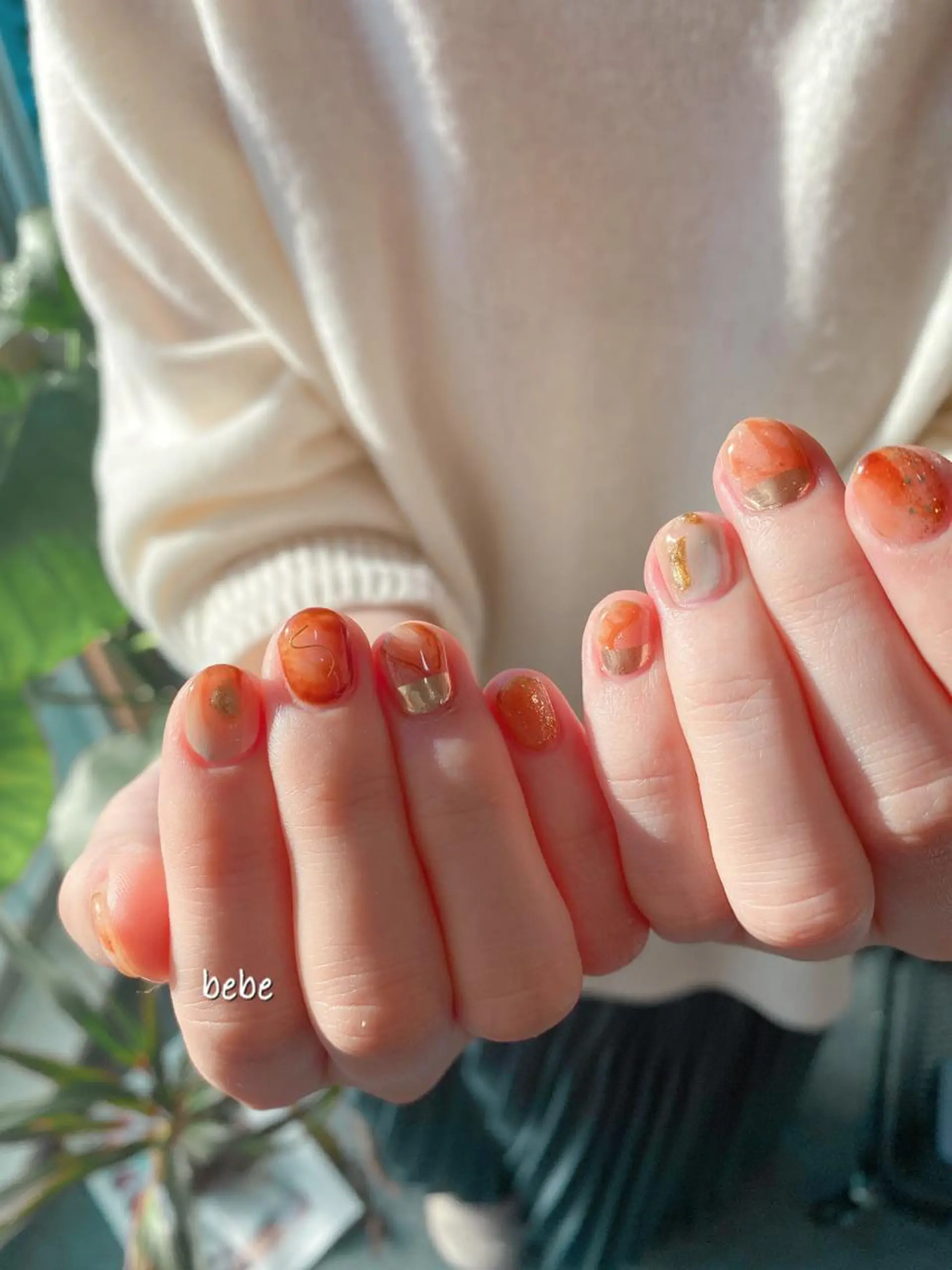 ネイル 卒業式 ニュアンスネイル ハンドネイル Ann. nail.tokyo所属・Ann nailのネイルデザイン