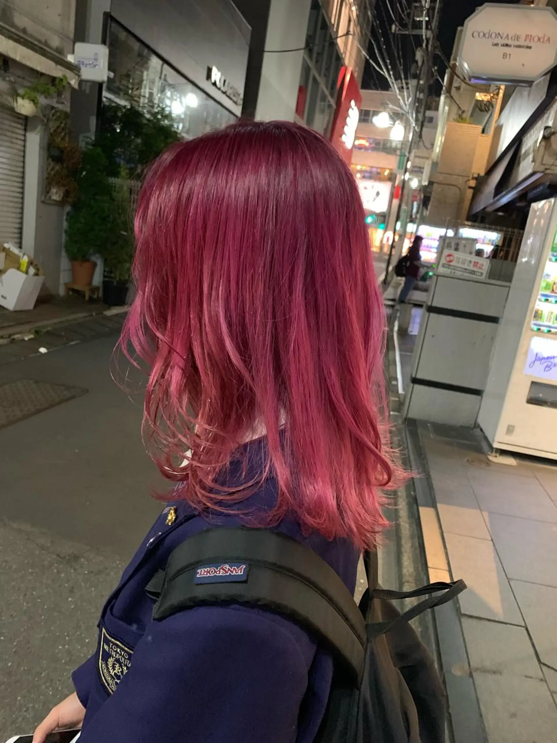 ミディアム カラー ピンクベージュ/新潟 万代/高橋桃葉🍑のヘアスタイル