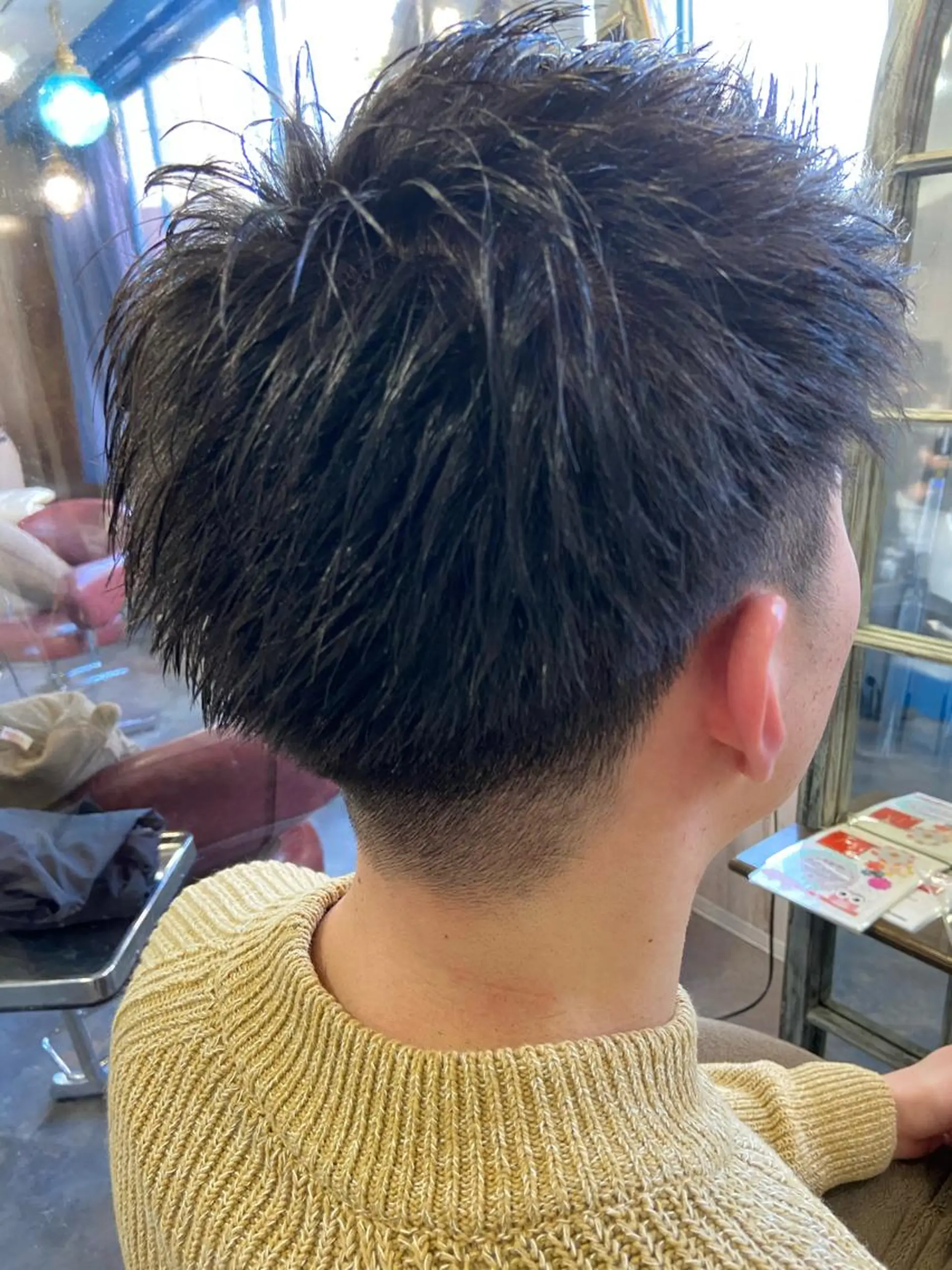ショート メンズ カットパーマ✂️ 小坂田玲亜のヘアスタイル