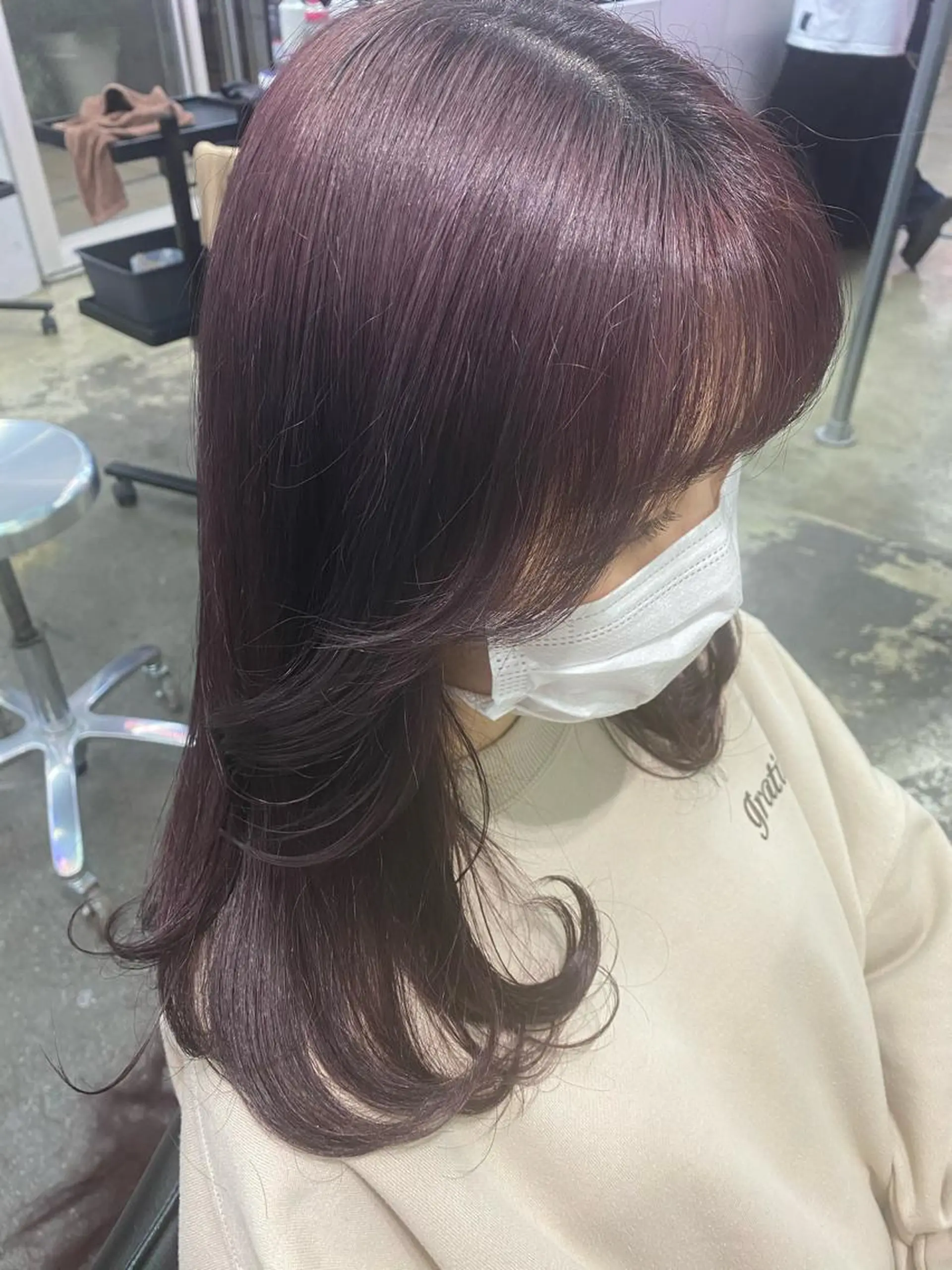 セミロング カラー 💗💗韓国レイヤー yu-ki💗💗のヘアスタイル