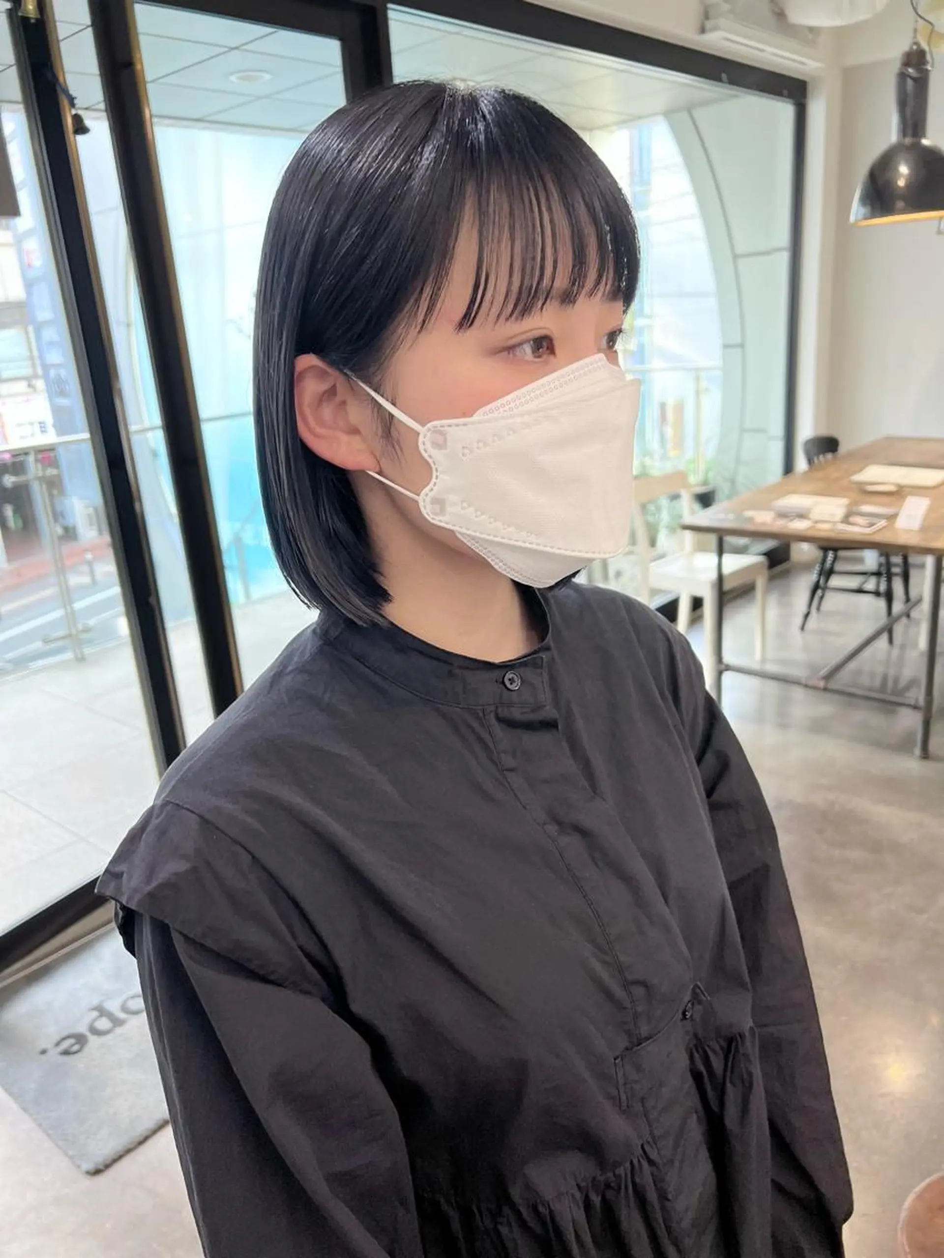 ショート カラー グレージュ ボブ カット ヘアカラー 千葉 郁也のヘアスタイル
