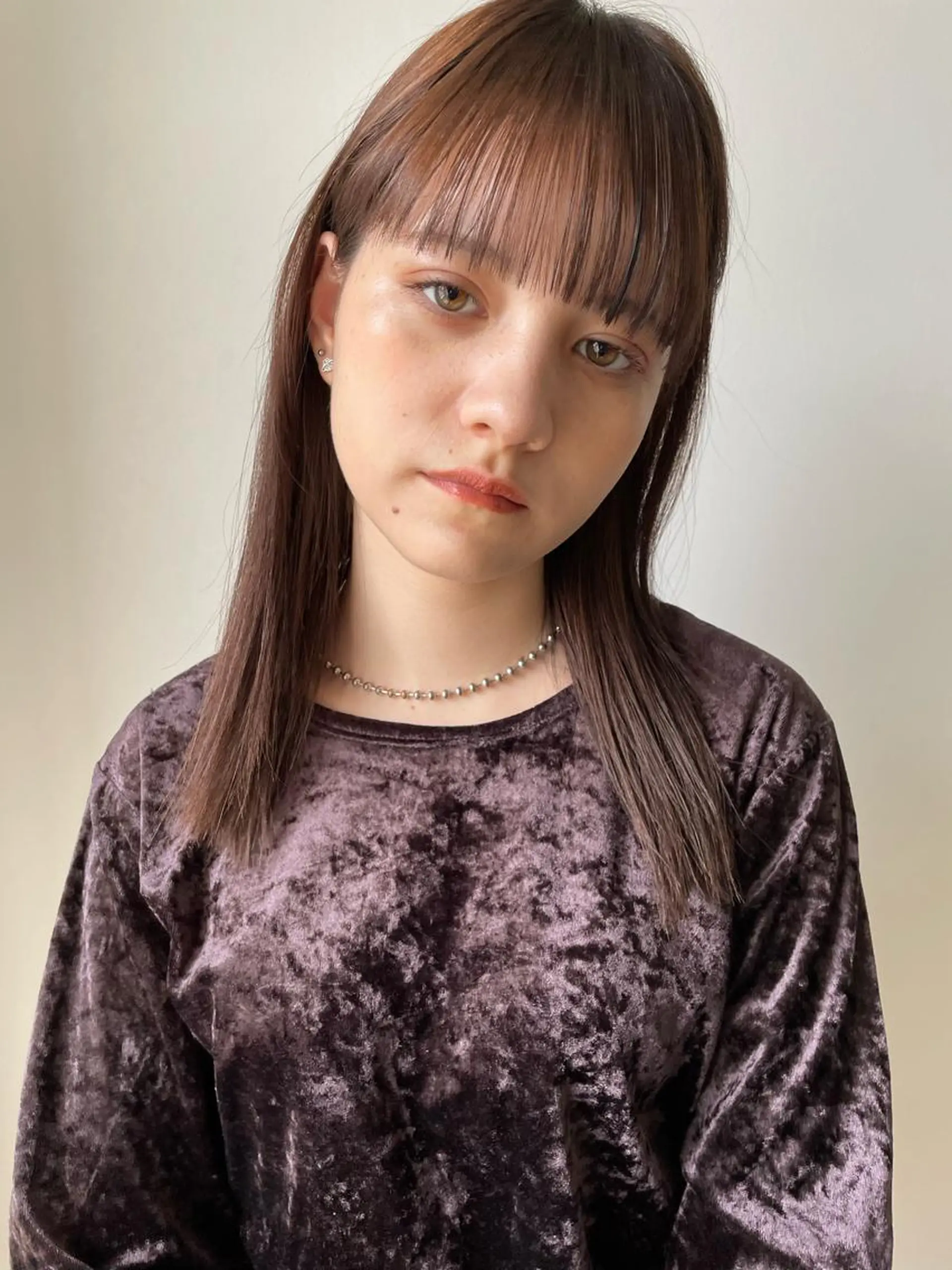 ミディアム 透明感カラー🥣 大平優香のヘアスタイル